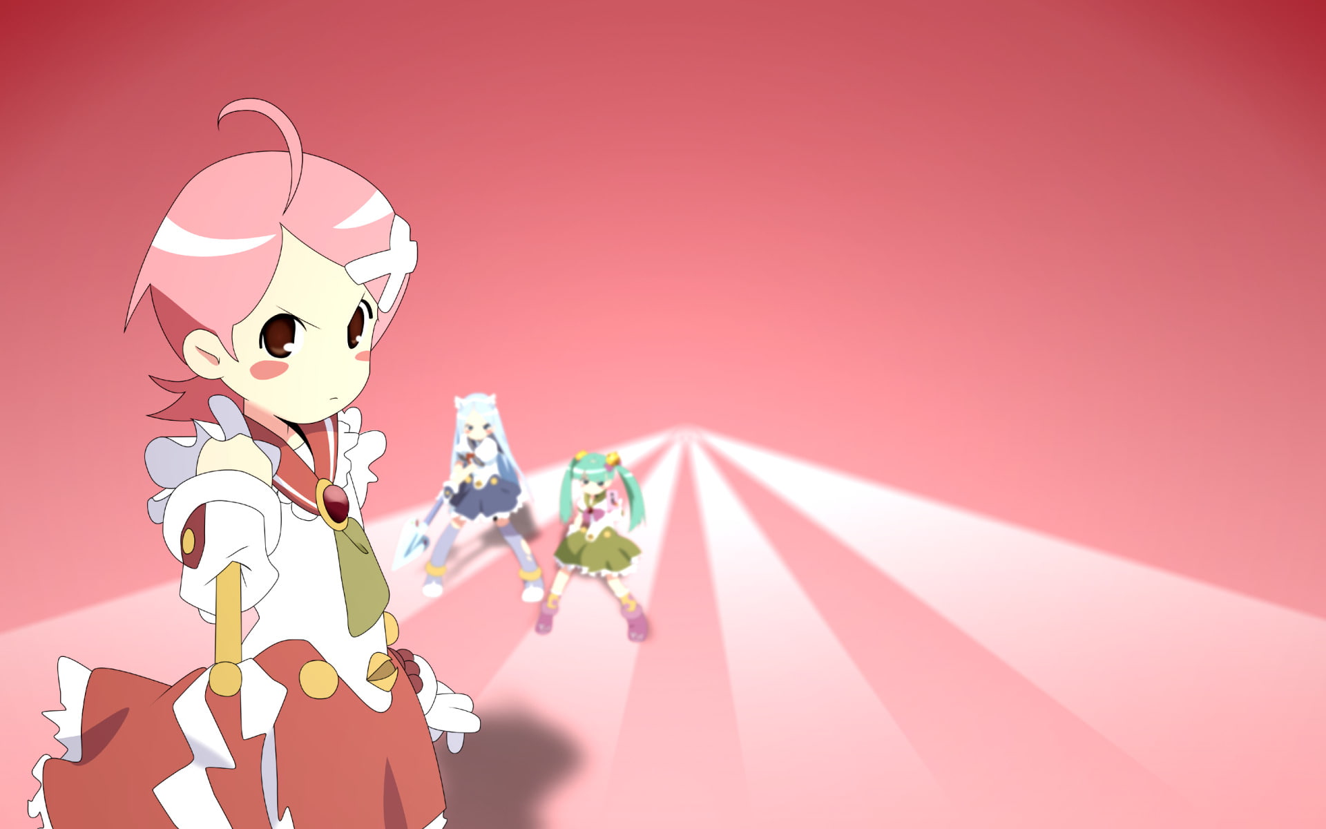 Chiri Kitsu, Sayonara, 1080P, Zetsubou-Sensei, Anime, Kafuka Fuura, Meru Otonashi, HD Wallpaper