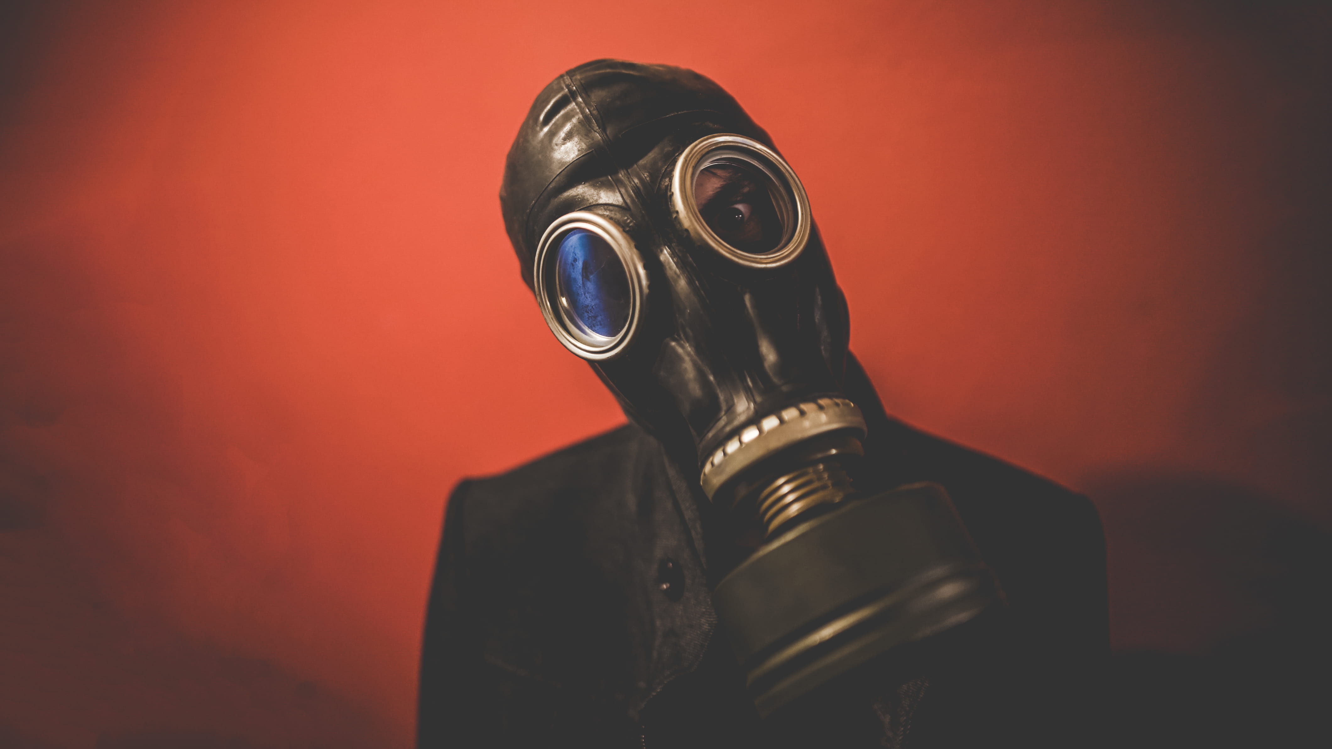 colored background, indoors, terror, security, são bernardo do campo, poisonous, brazil, air pollution, disguise, scary, social issues, 4K, pollution, HD Wallpaper
