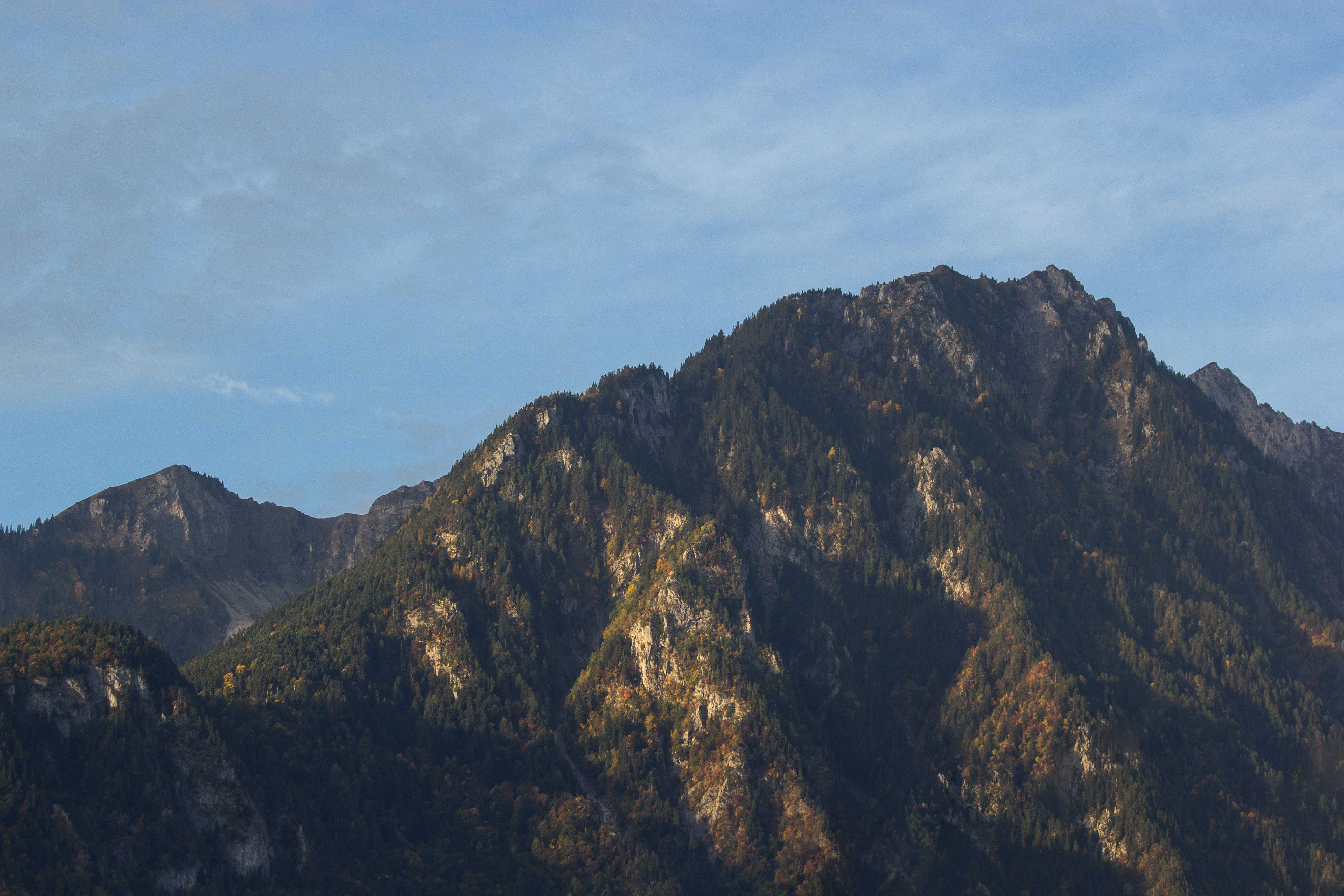 mount, forest, nature, mont, cloud - sky, non-urban scene, no people, sunrise, arbres, vibes, vouvry, landscape, fall, le grammont, environment, rock formation, HD Wallpaper