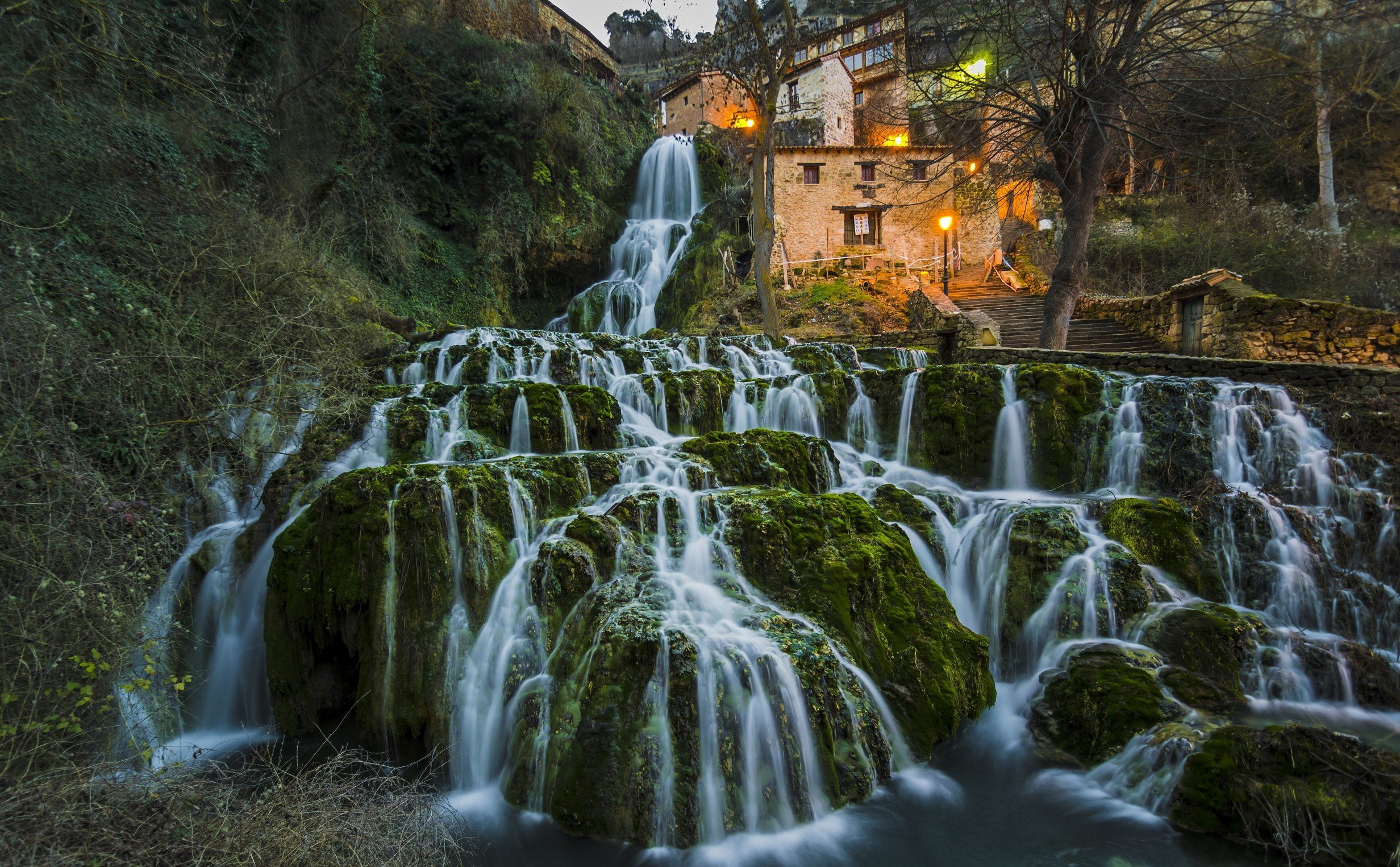 1080P, orbaneja del castillo waterfall spain, HD Wallpaper