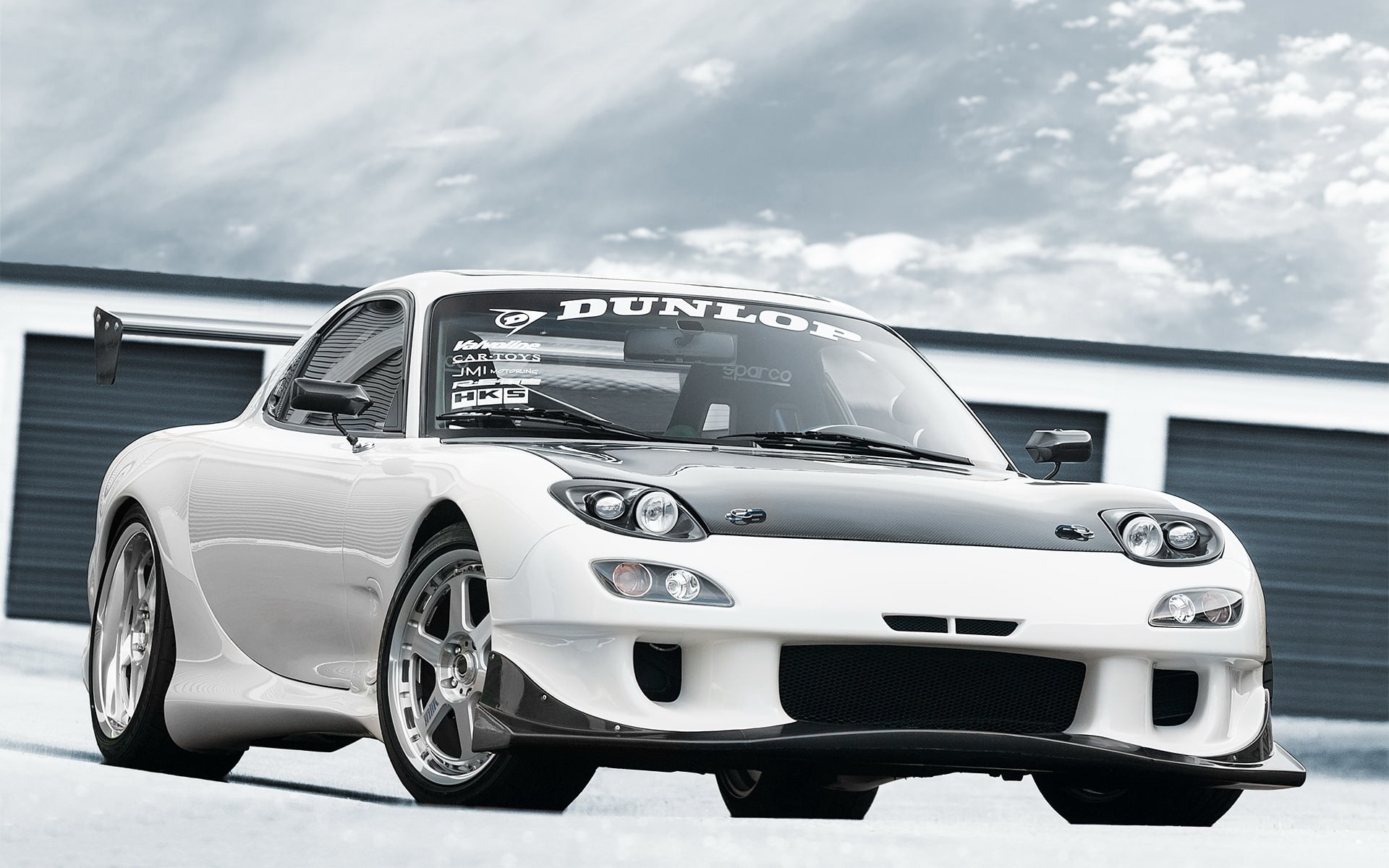1080P, Front, rx, View, White, Mazda, Car, HD Wallpaper