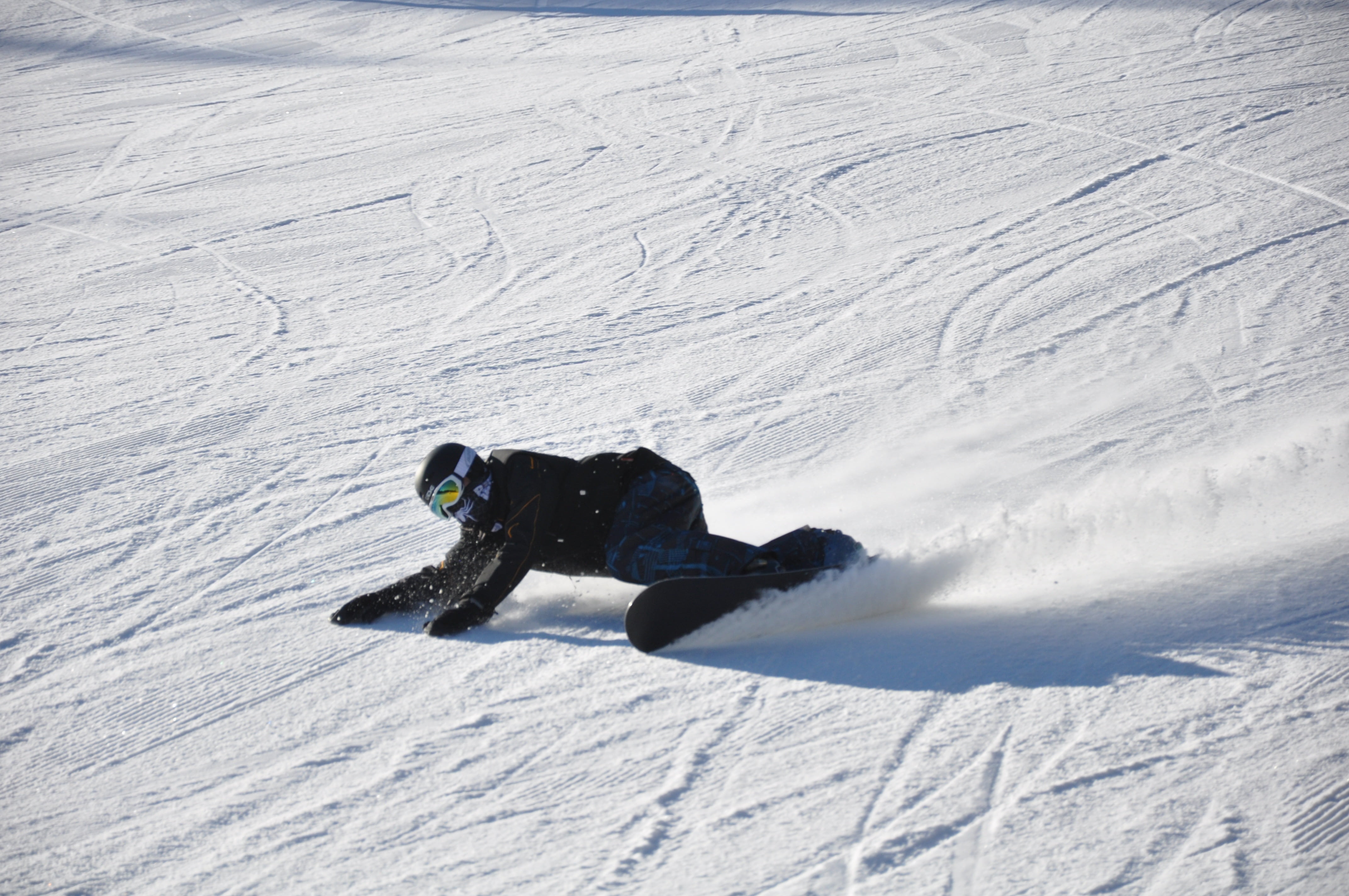 speed, outdoors, winter, holiday, ski holiday, sport, mountain, unrecognizable person, snowboarding, full length, skiing, snowcapped mountain, extreme sports, HD Wallpaper