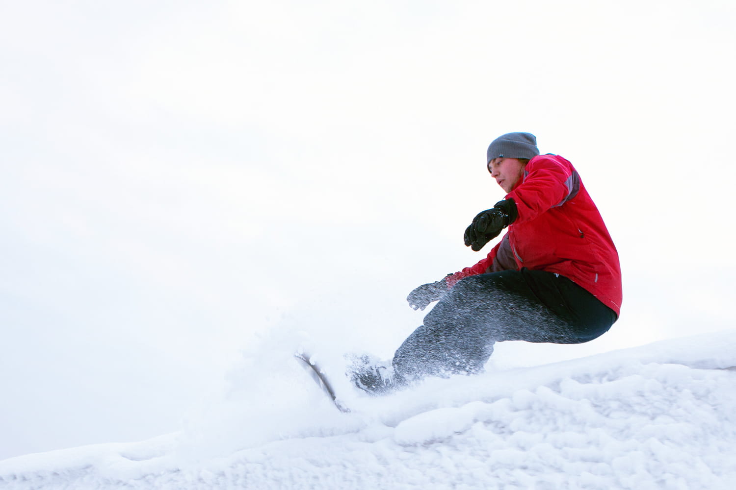 skier, crazy, extreme, 720P, snowboard, snowboarder, cold, boarding, fast, snow, hat, space, warm clothing, sport, cool, copy, vacation, mad, one person, HD Wallpaper
