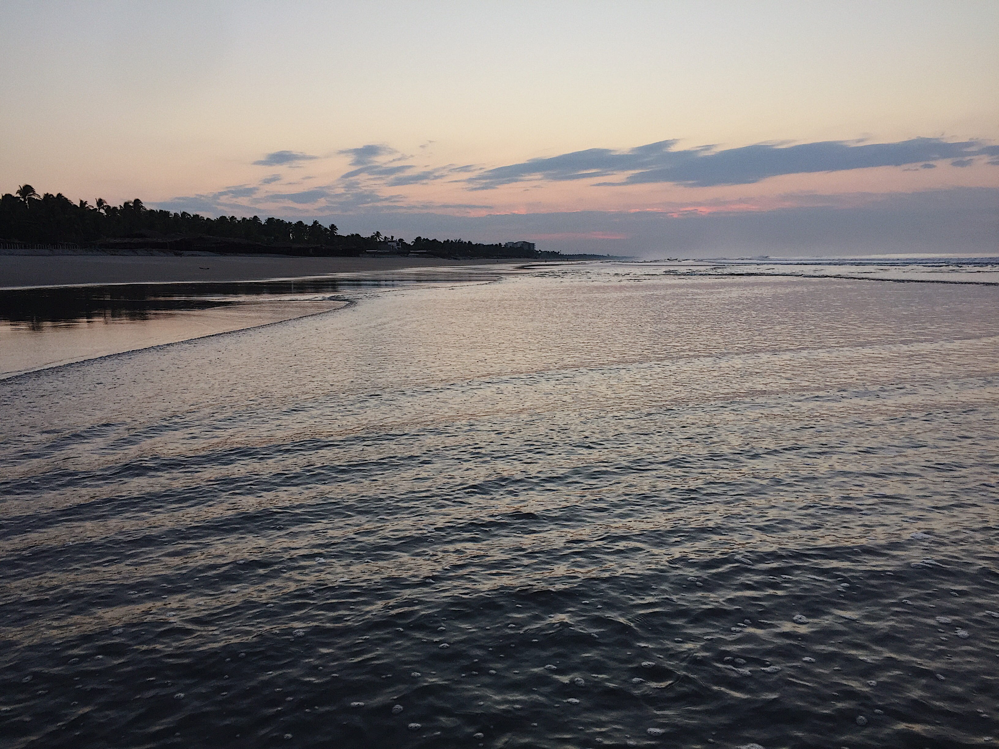 scenics - nature, rippled, la paz, sunrise on the beach, idyllic, el salvador, water, land, dusk, nature, dramatic sky, beauty in nature, ocean, tranquility, HD Wallpaper