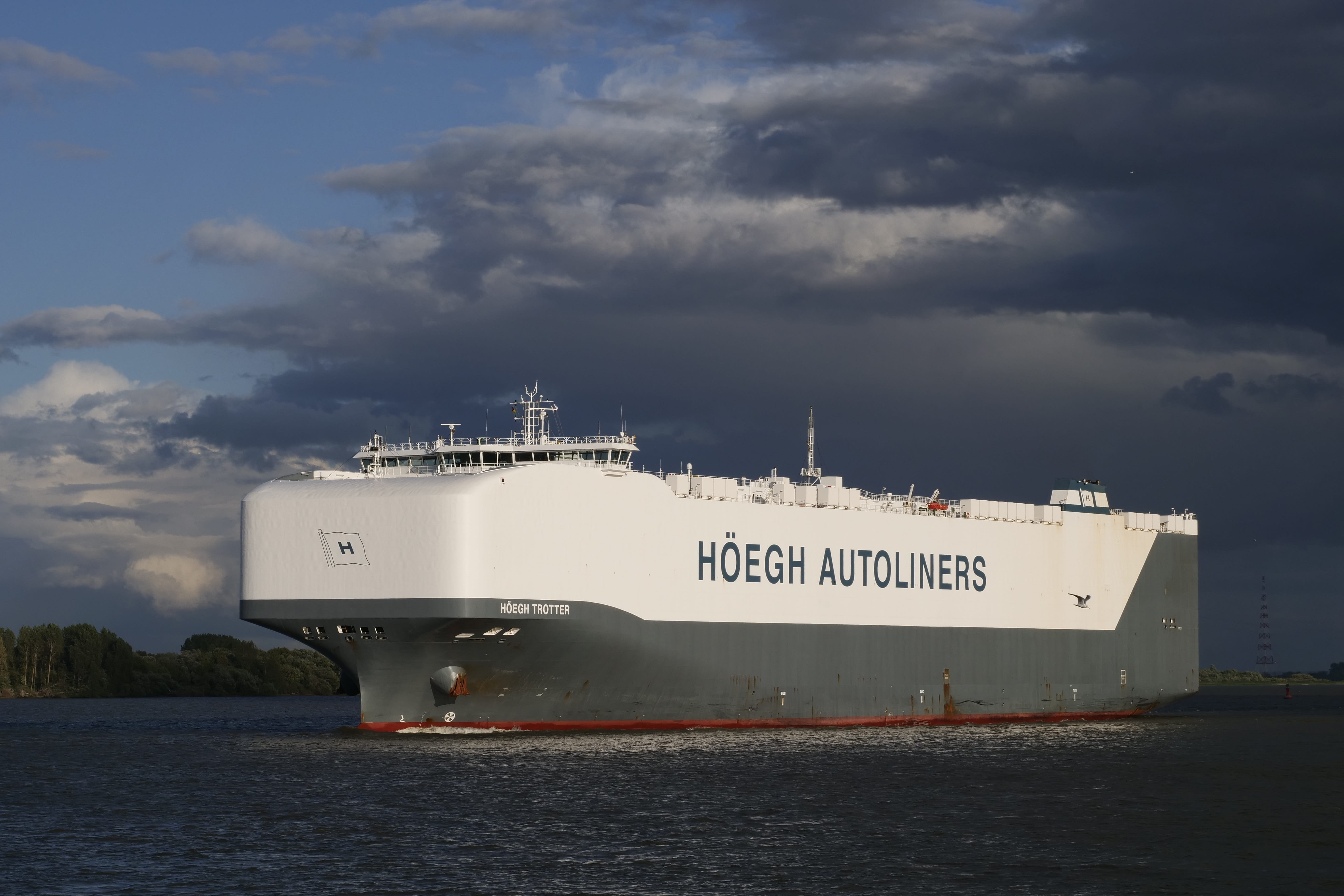 day, text, freight transportation, 5K, no people, transportation, passenger craft, evening sky, squall line, nature, ship, business, industry, sky, nautical vessel, HD Wallpaper