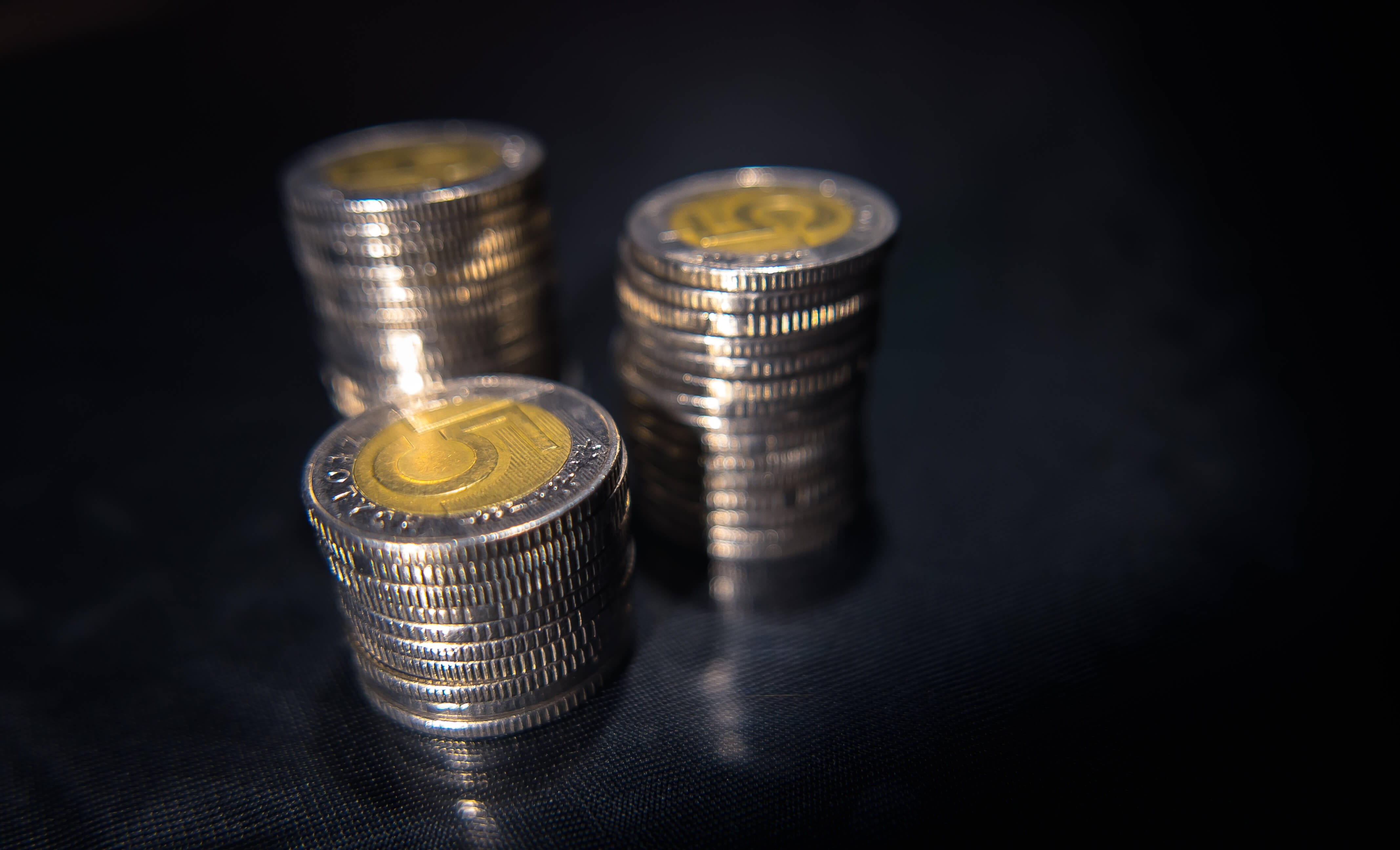 economy, no people, wealth, still life, silver colored, cash, metal, polish, studio shot, coins, economics, isolated, round, stacks, business finance and industry, HD Wallpaper