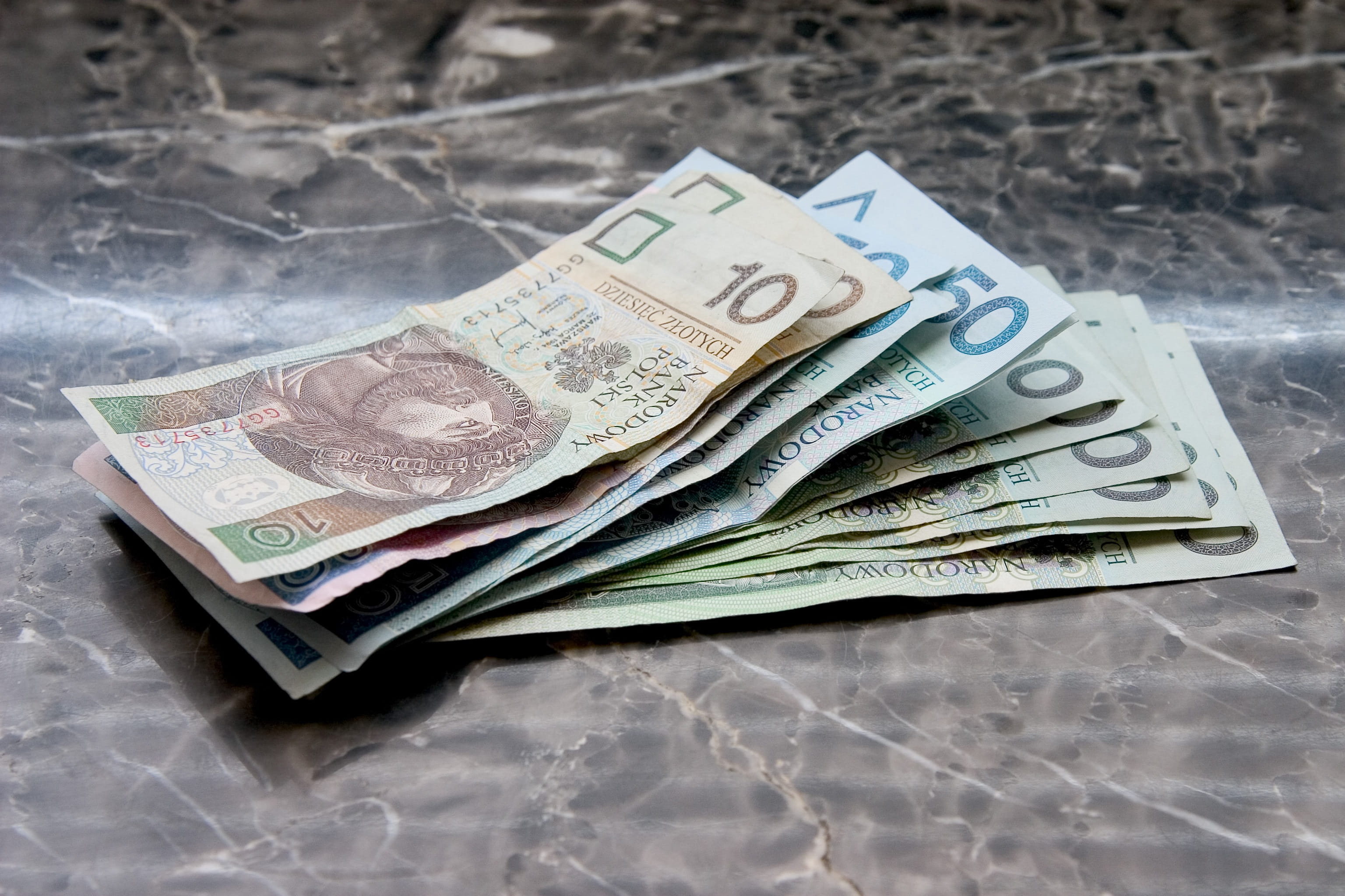 focus on foreground, text, dollar, high angle view, polish banknotes, corporate business, human representation, wealth, stack, paper, finance, Money, paying, HD Wallpaper