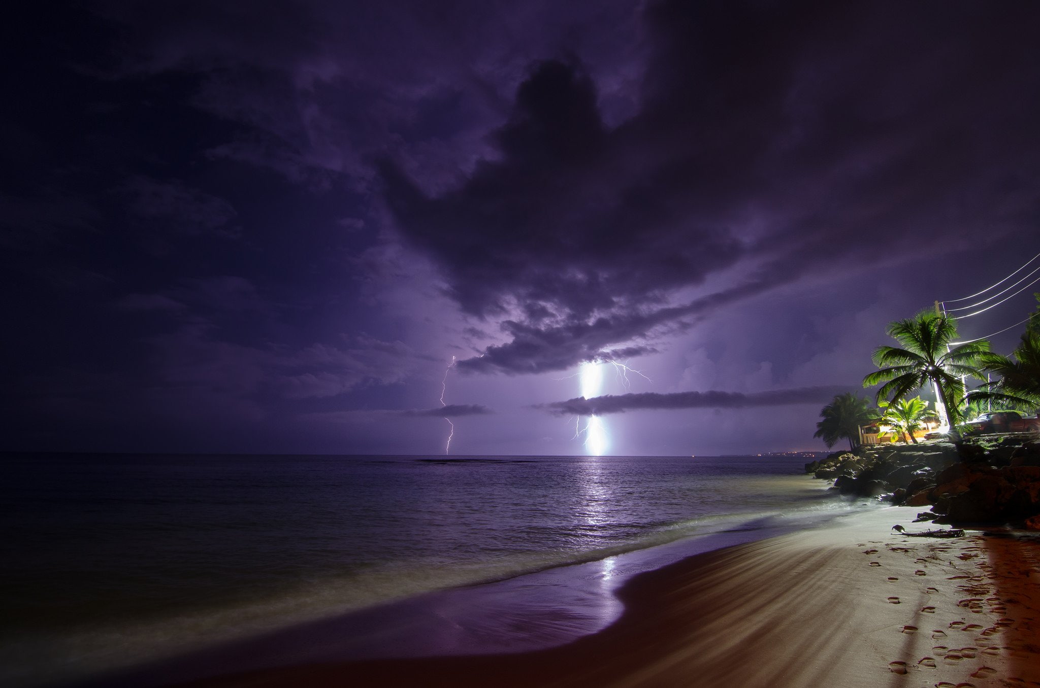 eclair, walppaper, thunder, foudre, sky, nuit, nature, storn, 1080P, night, flash, lightning, HD Wallpaper