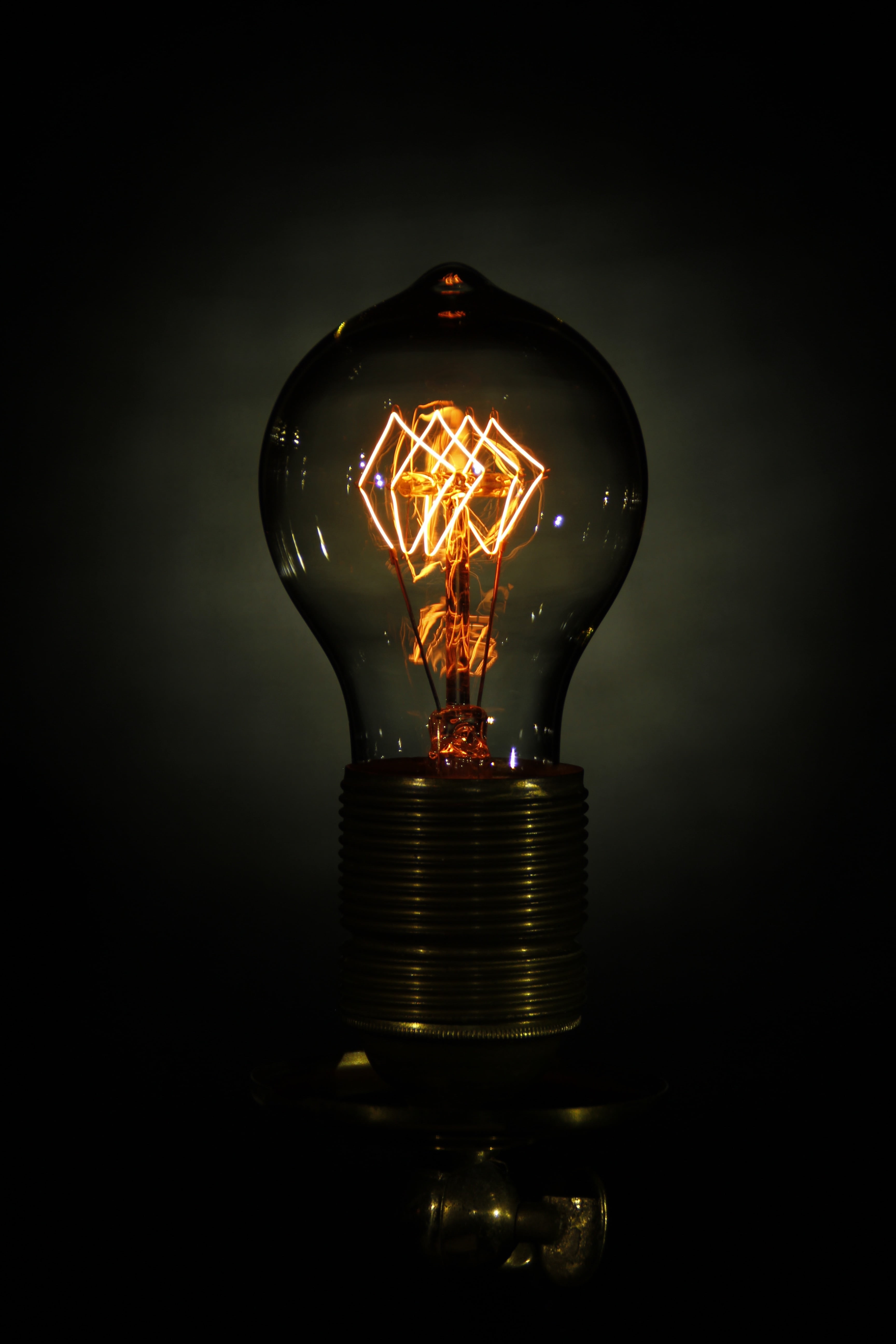 imagination, indoors, light, single object, edison, unfinished, glowing, studio shot, halogen, no people, filament, electric light, transparent, inspiration, Phone HD Wallpaper
