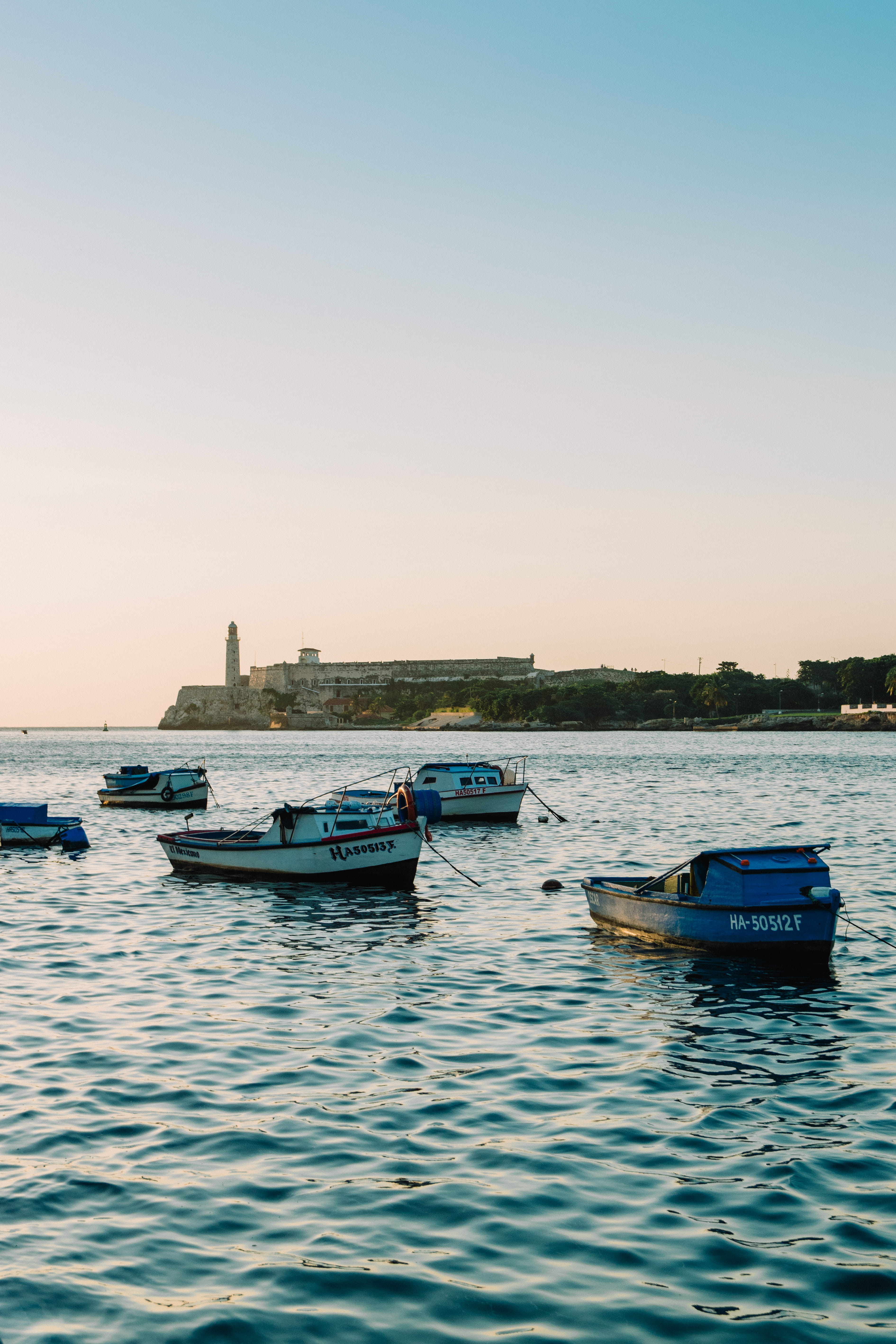 anchored, transportation, building exterior, scenics - nature, nature, mode of transportation, havana, architecture, calm, water, sunset, boats, cuba, sky, Phone HD Wallpaper