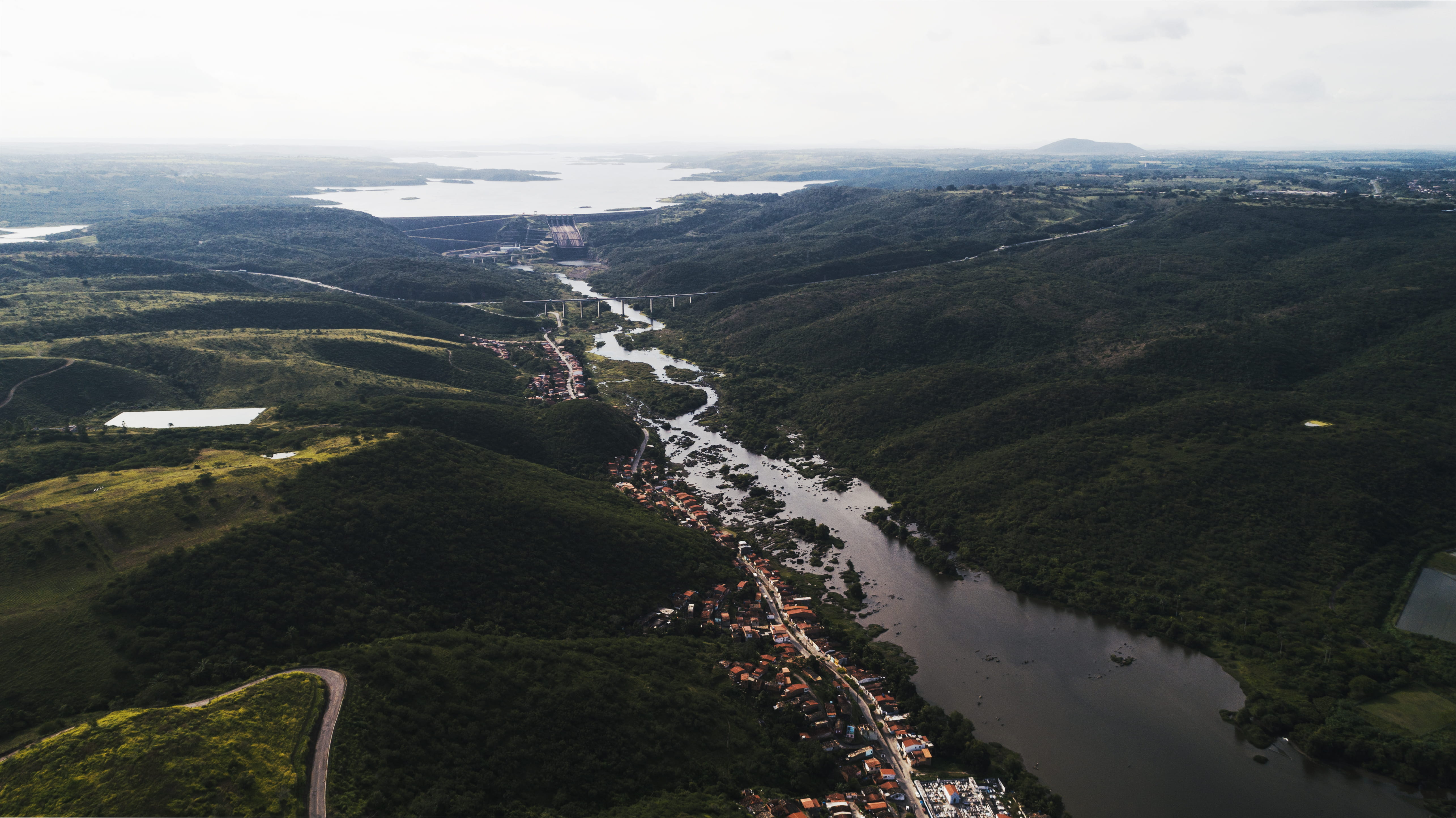 5K, transportation, mountain, aerial, sky, eufdias, no people, beauty in nature, tranquility, outdoors, forest, brasil, scenics - nature, environment, HD Wallpaper