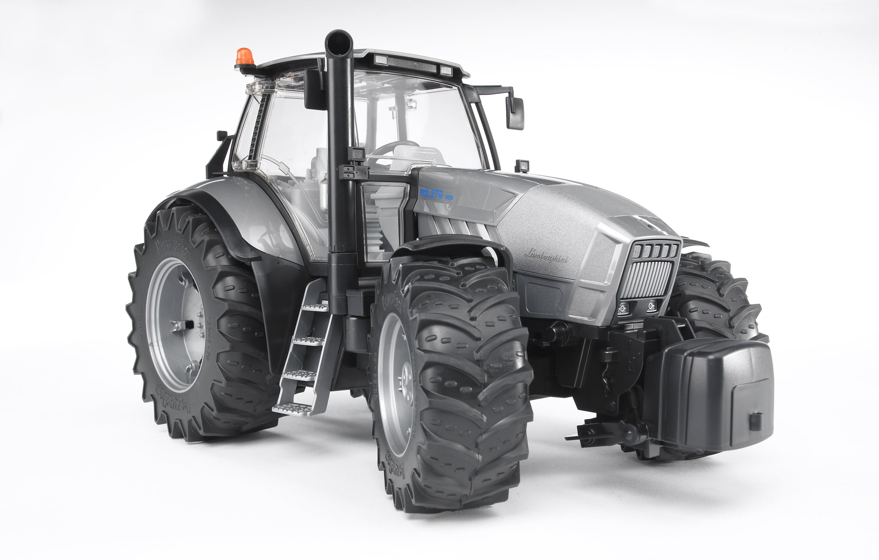 Lamborghini, tractor, white background, 2K, Lamborghini R8.270, HD Wallpaper