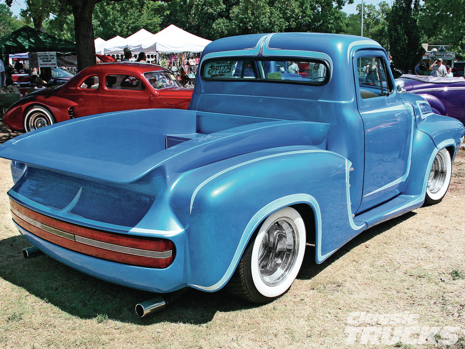 single, vehicles, blue, chevrolet, 720P, hd, custom, truck, cab, HD Wallpaper
