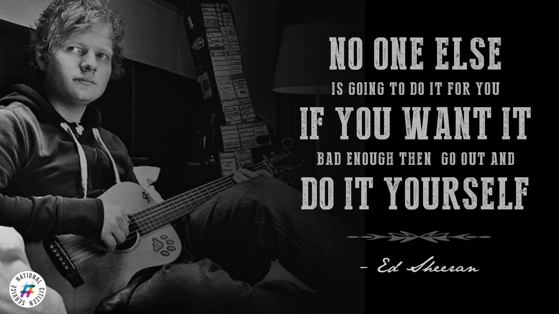 Acoustic, quote, text, Indie, Sheeran, hip, 1sheeran, Guitar, Folk, b, Typography, poster, Hop, r, pop, Ed, singer, 1080P, HD Wallpaper