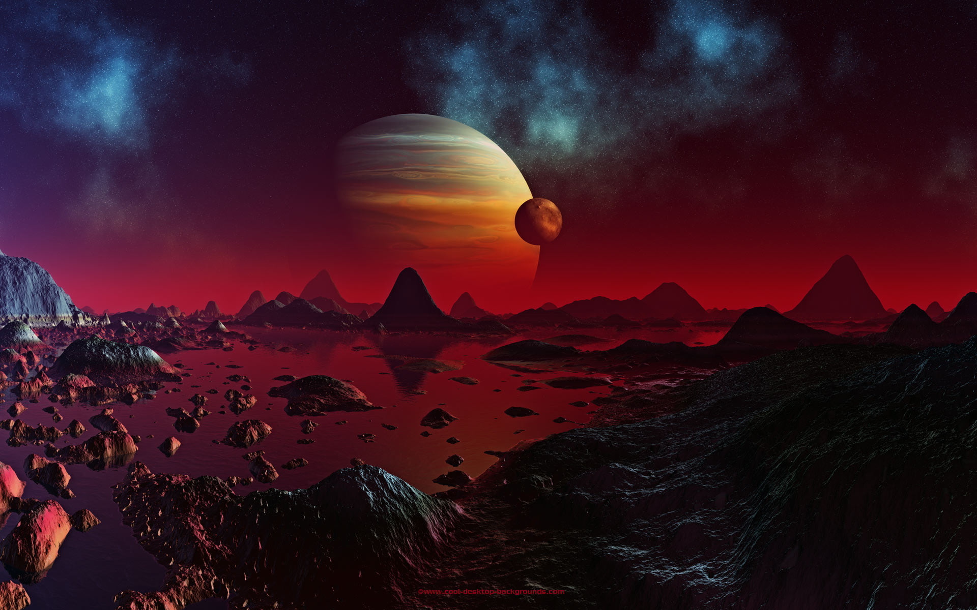 background, 1080P, 1920x1200, space, Cool, planets, HD Wallpaper