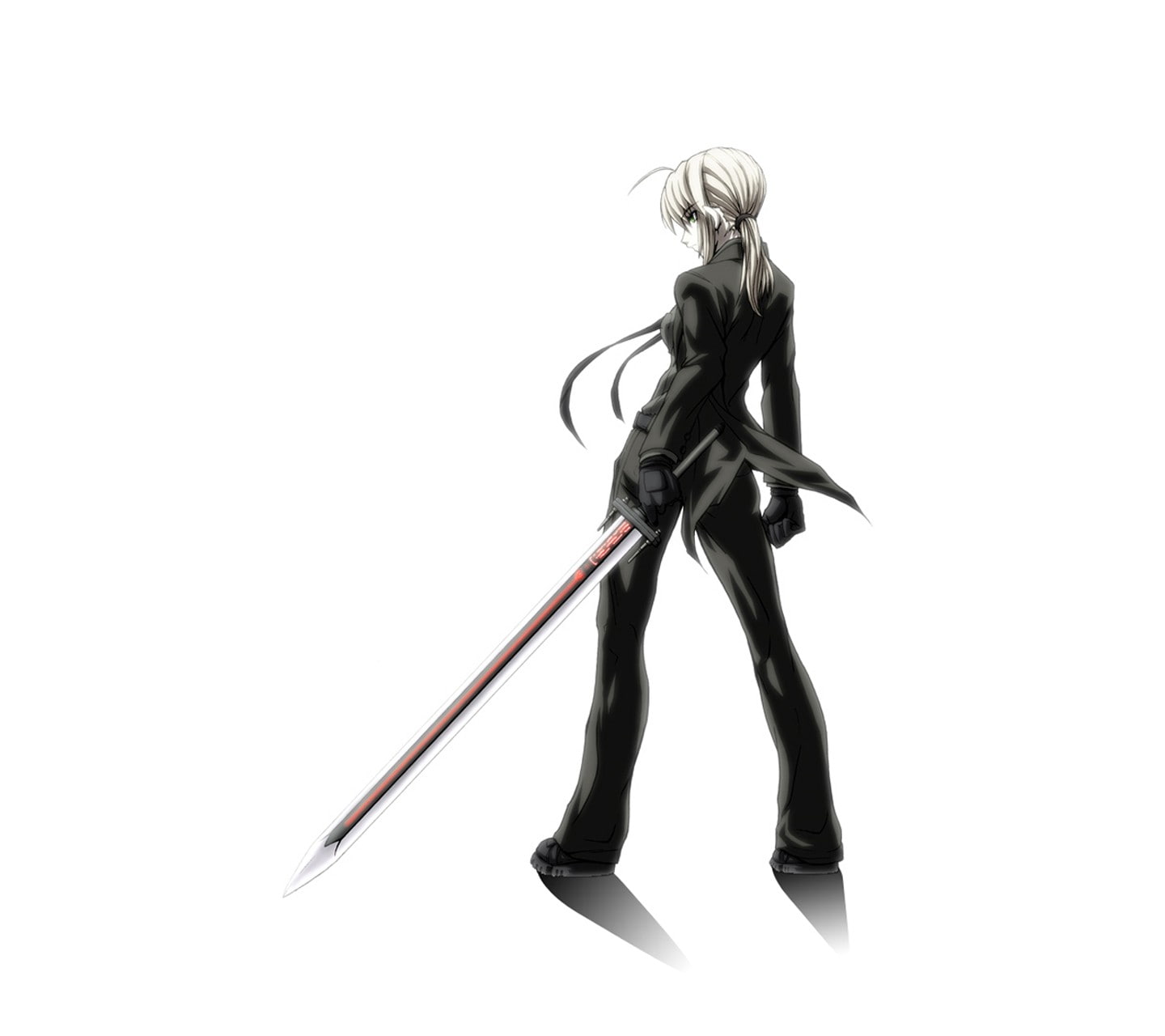 white background, Saber, copy space, sword, steel, Fate/Zero, black color, weapon, cut out, Fate Series, no people, 720P, human representation, representation, HD Wallpaper