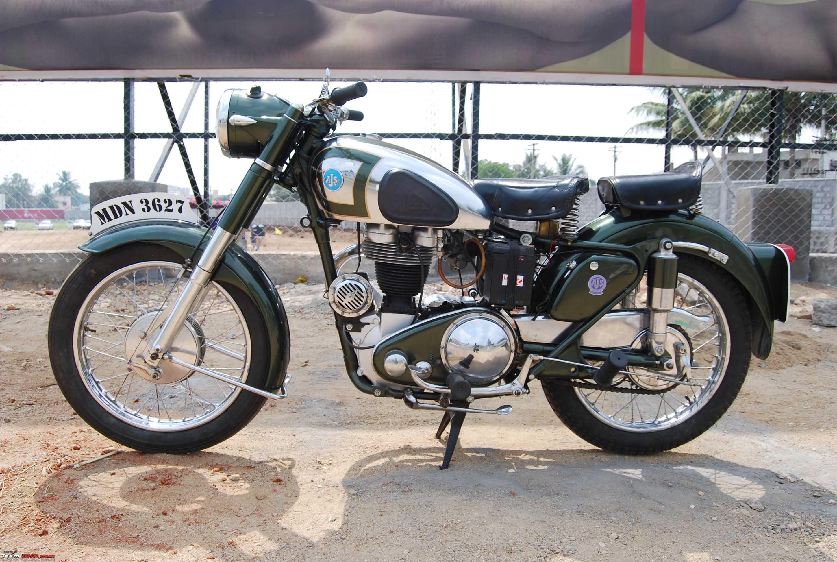 bike, motorbike, racing, vintage, classic, race, 2K, motorcycle, ajs, retro, british, HD Wallpaper