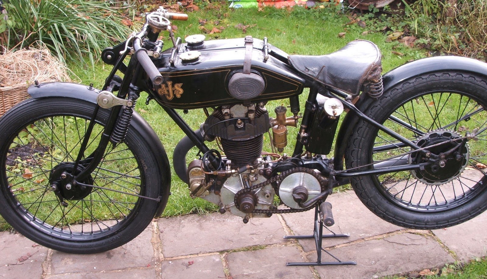 ajs, classic, retro, motorbike, 720P, bike, motorcycle, vintage, british, race, racing, HD Wallpaper