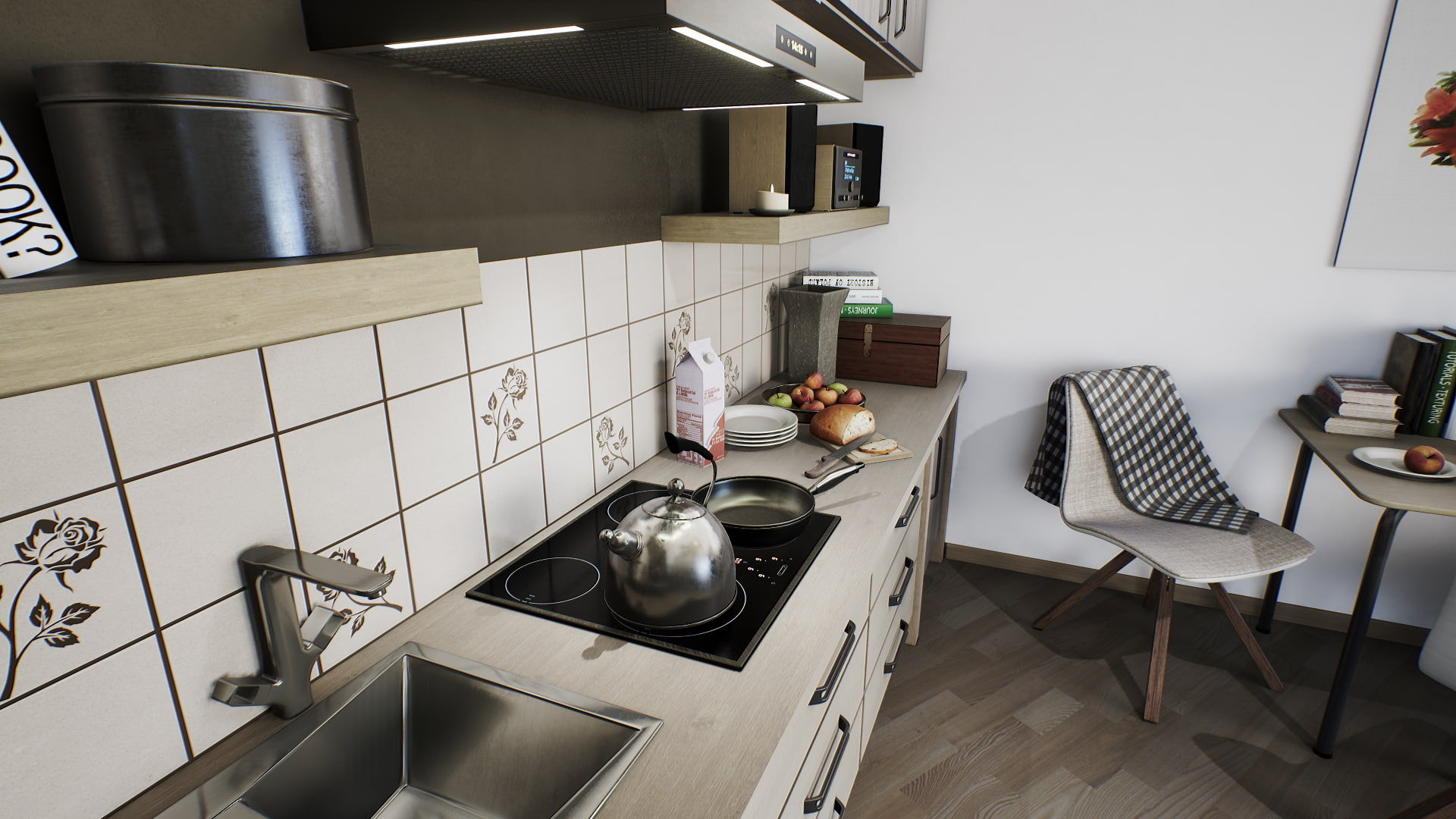 room, Archviz, 1080P, HD Wallpaper