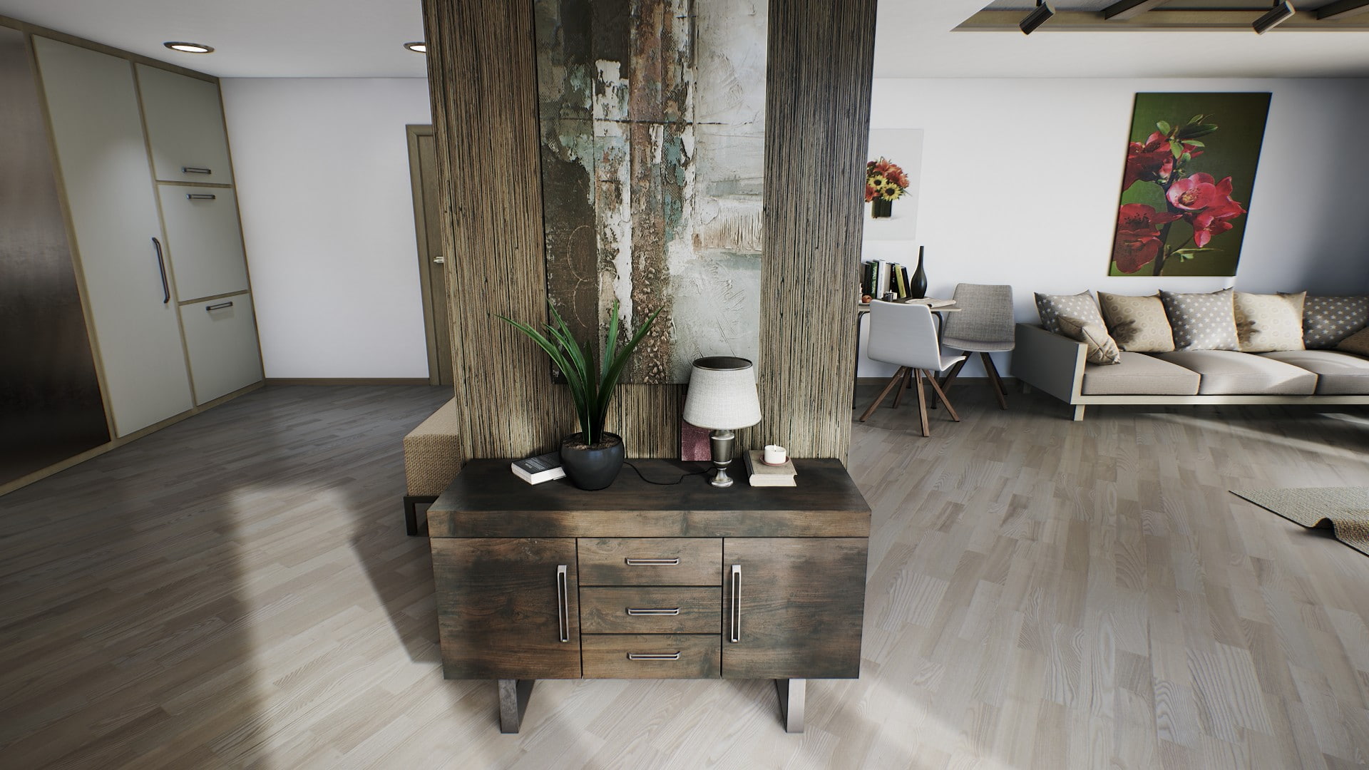 1080P, room, Archviz, HD Wallpaper