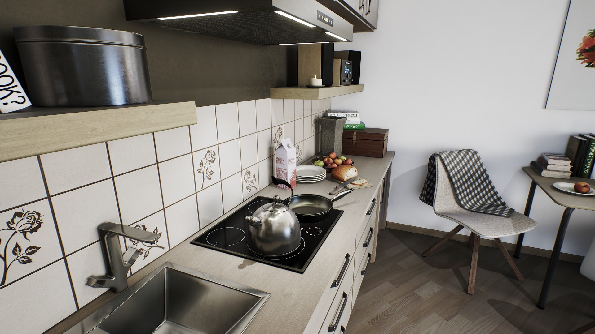 room, Archviz, 1080P, HD Wallpaper