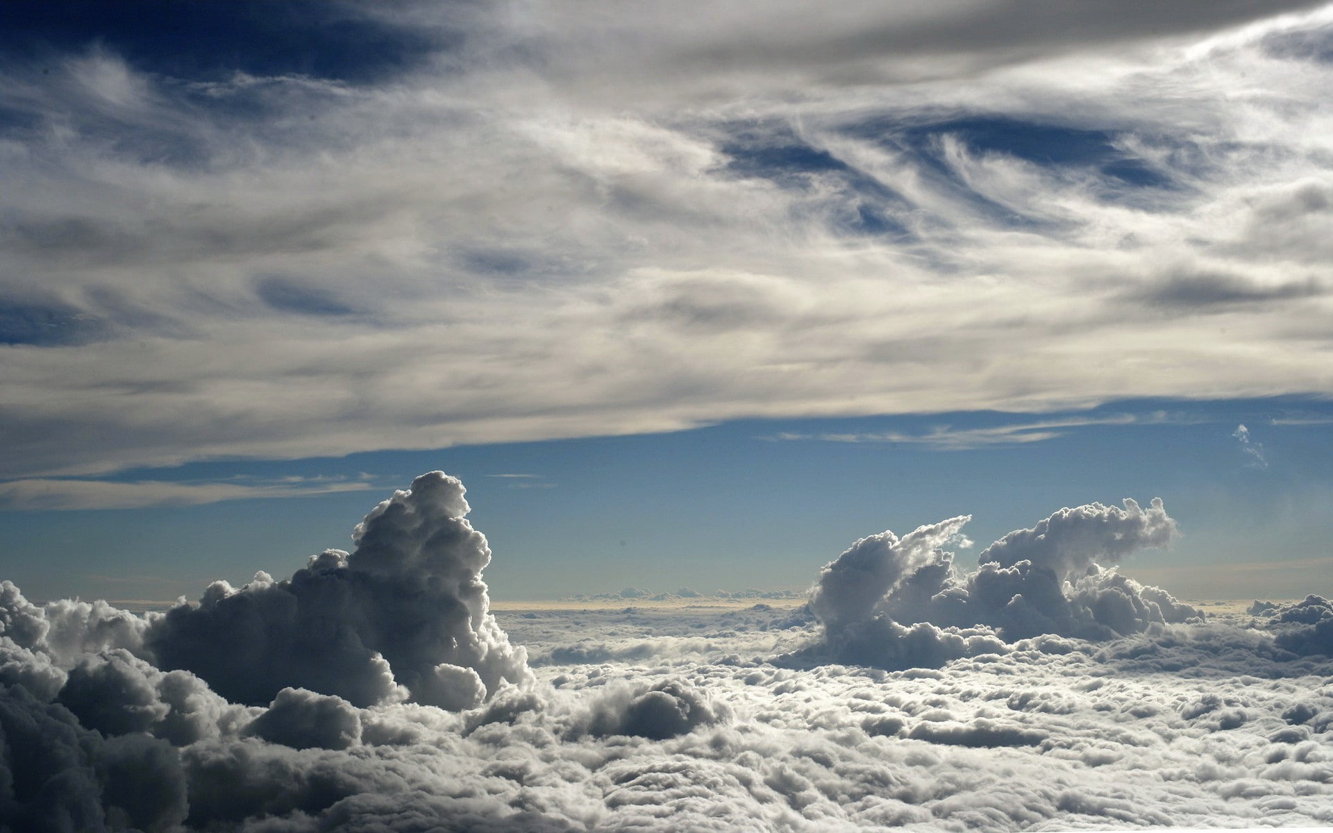 1080P, clouds, photography, sky, nature, Beyond The Clouds, HD Wallpaper