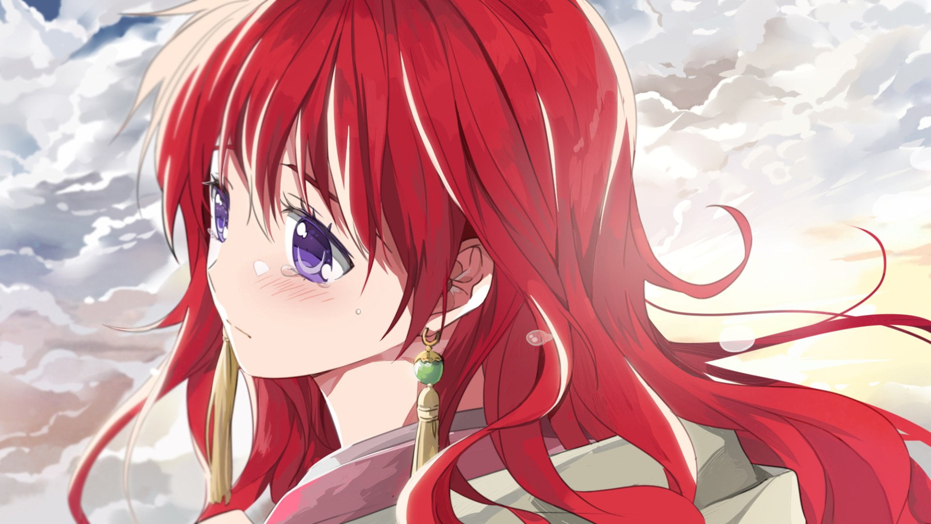 Anime, art and craft, feather, sculpture, Akatsuki no Yona, day, nature, sunlight, 1080P, cloud - sky, celebration, outdoors, representation, creativity, HD Wallpaper