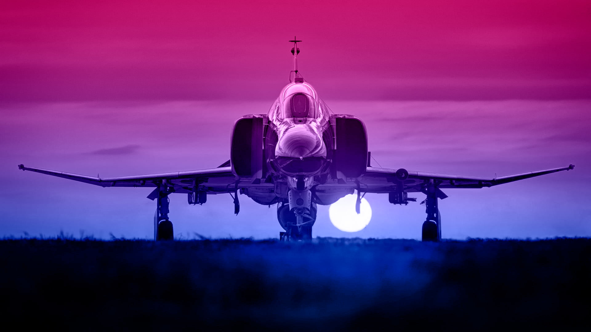 F-4 Phantom II, jet fighter, aircraft, 1080P, HD Wallpaper