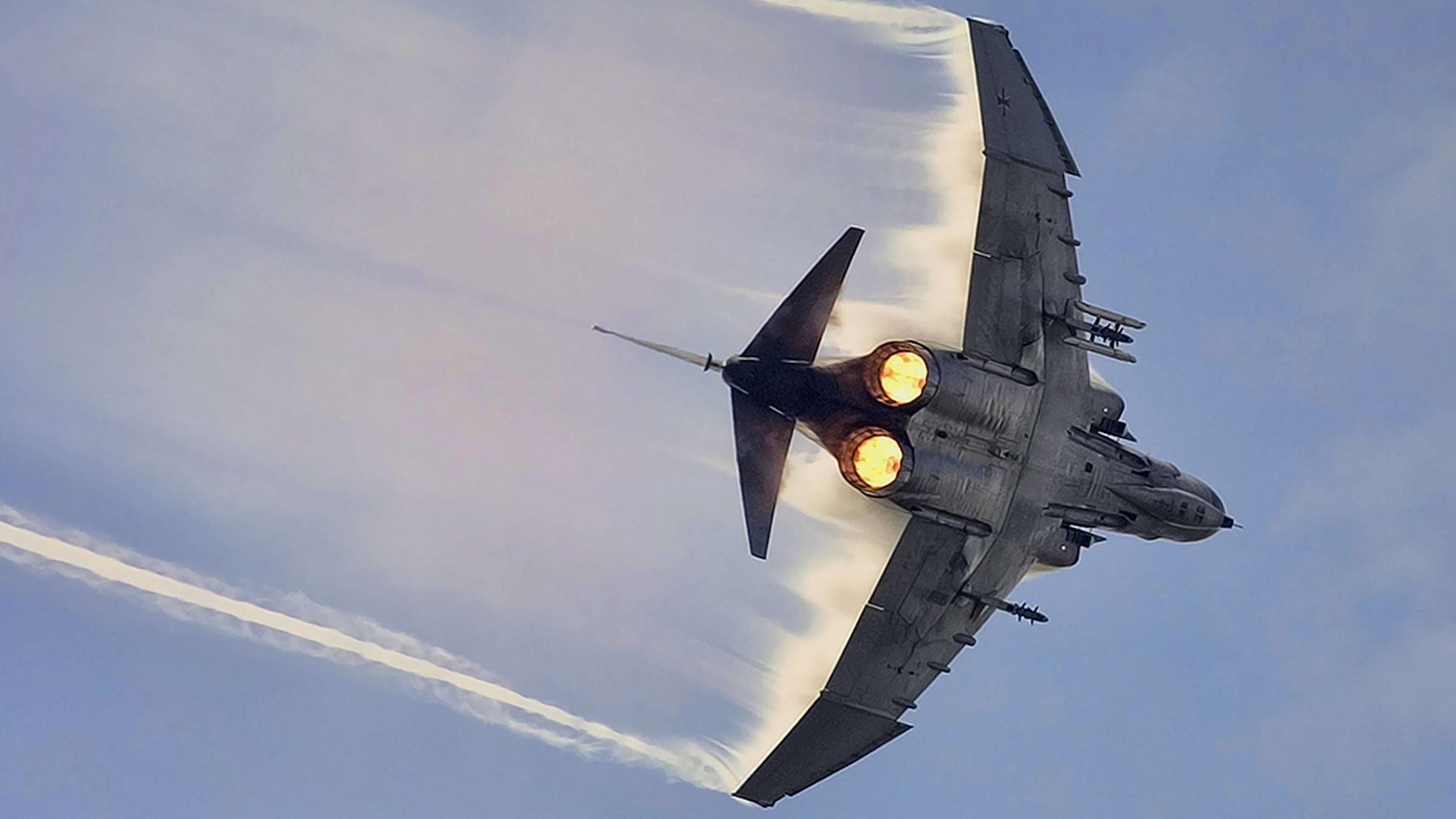 aircraft, Military Aircraft, sky, F 4 Phantom II, 4K, HD Wallpaper