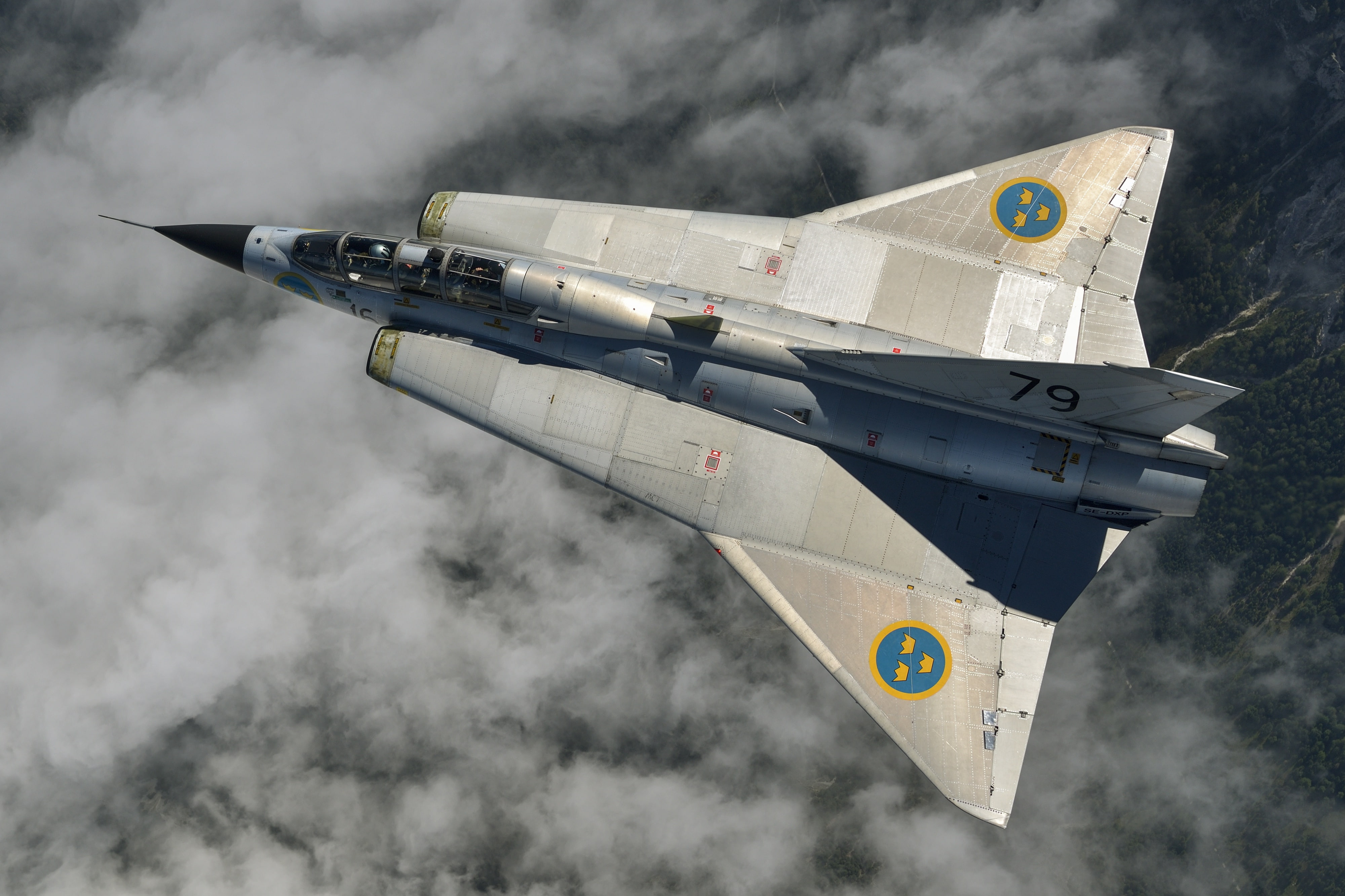 Jet Fighter, Aircraft, Jet Fighters, 4K, Warplane, Saab 35 Draken, HD Wallpaper
