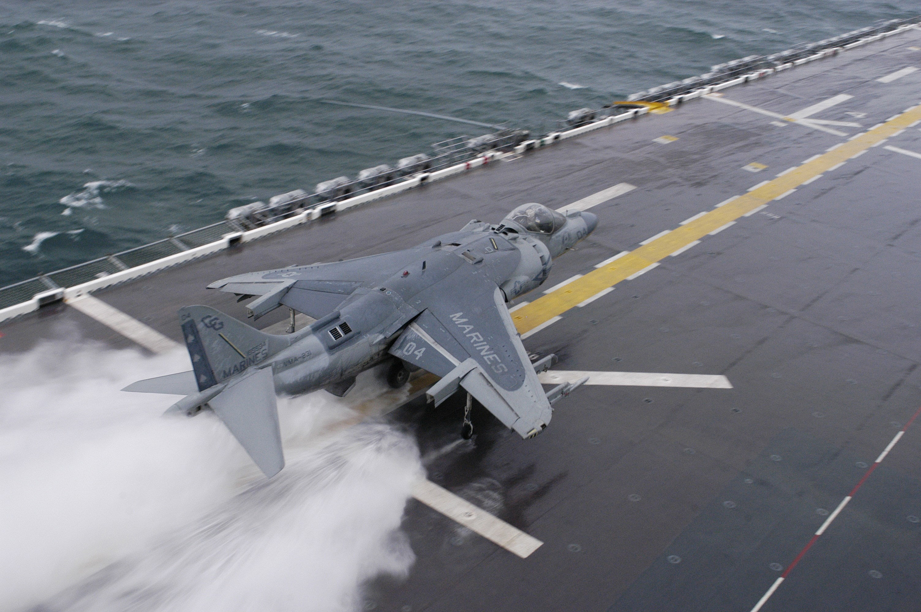 outdoors, airport runway, day, no people, sea, water, mcdonnell douglas av 8b harrier ii, cockpit, high angle view, military, 2K, nature, road, plane, HD Wallpaper