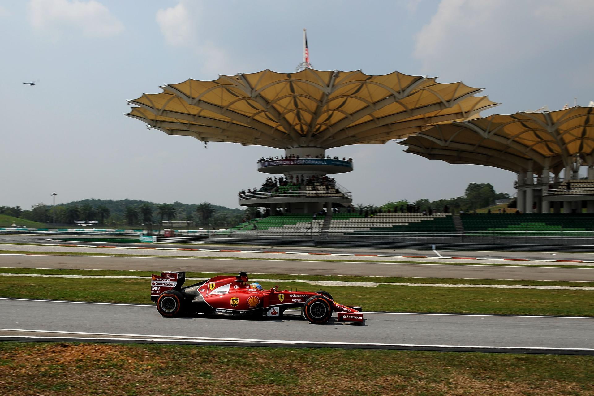 motor racing track, built structure, sky, motor vehicle, marking, on the move, cloud - sky, architecture, speed, car, 1080P, nature, city, ferrari, f, HD Wallpaper