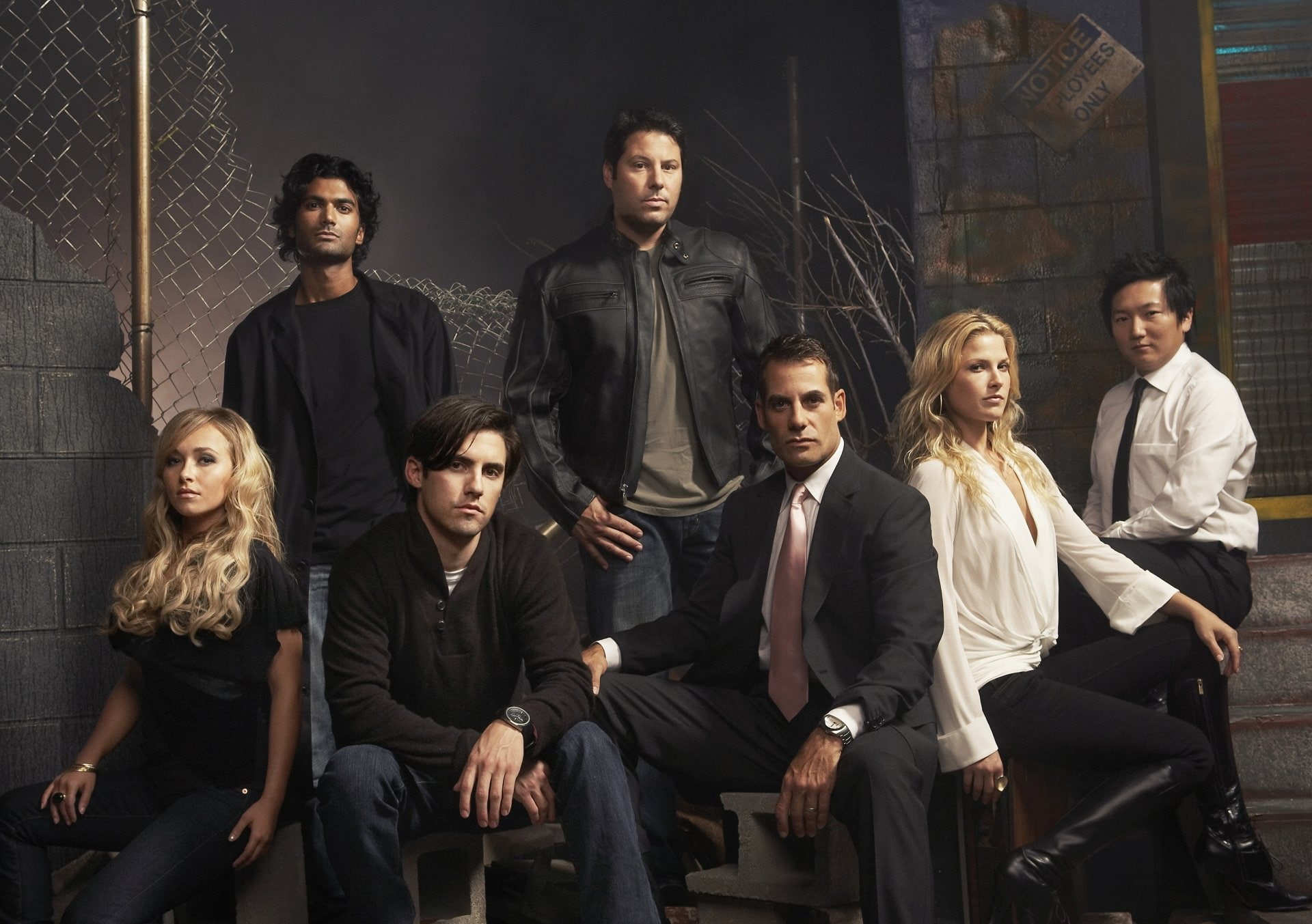 Milo Ventimiglia, Ali Larter, Greg Grunberg, Adrian Pasdar, Sendhil Ramamurthy, Masi Oka, 1080P, Heroes, TV Show, Hayden Panettiere, HD Wallpaper