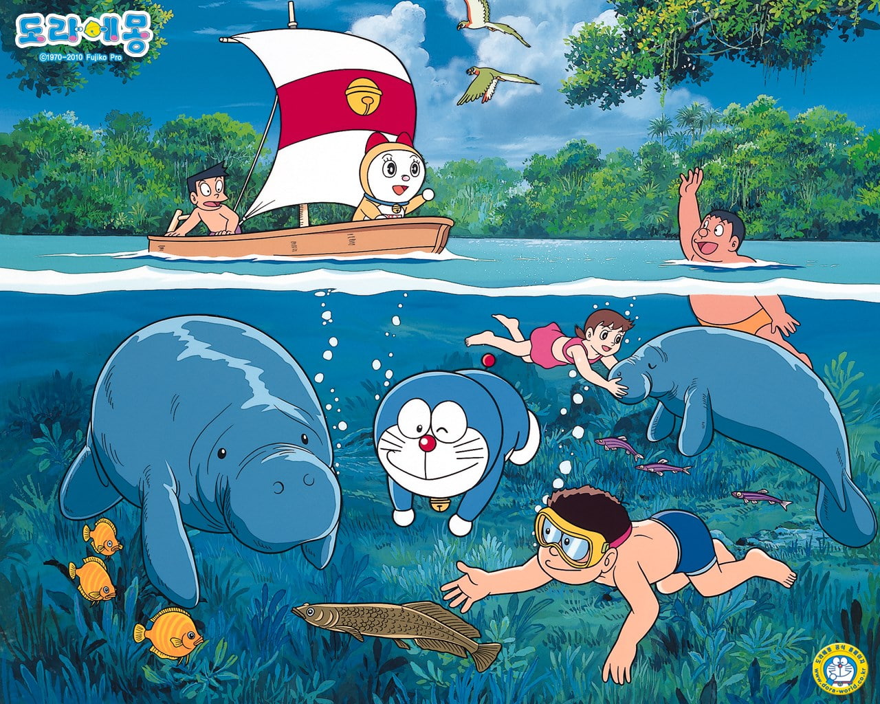 doraemon, 720P, HD Wallpaper