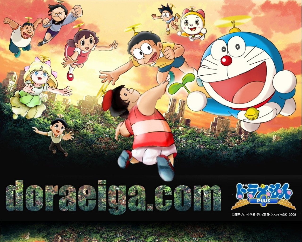 representation, real people, Anime, women, 720P, creativity, lifestyles, Doraemon, male likeness, leisure activity, graffiti, human representation, plant, HD Wallpaper