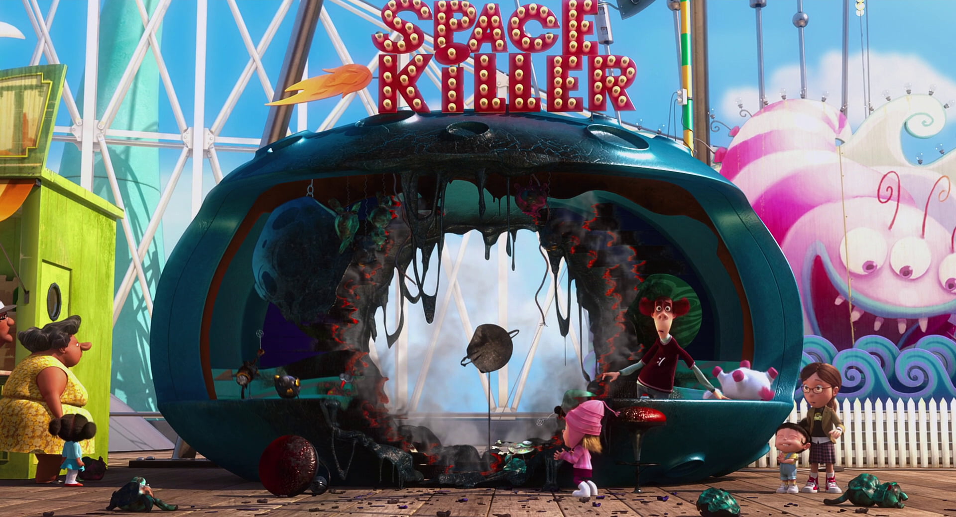 Margo (Despicable Me), men, arts culture and entertainment, amusement park, carousel, amusement park ride, building, belief, carnival, built structure, HD Wallpaper