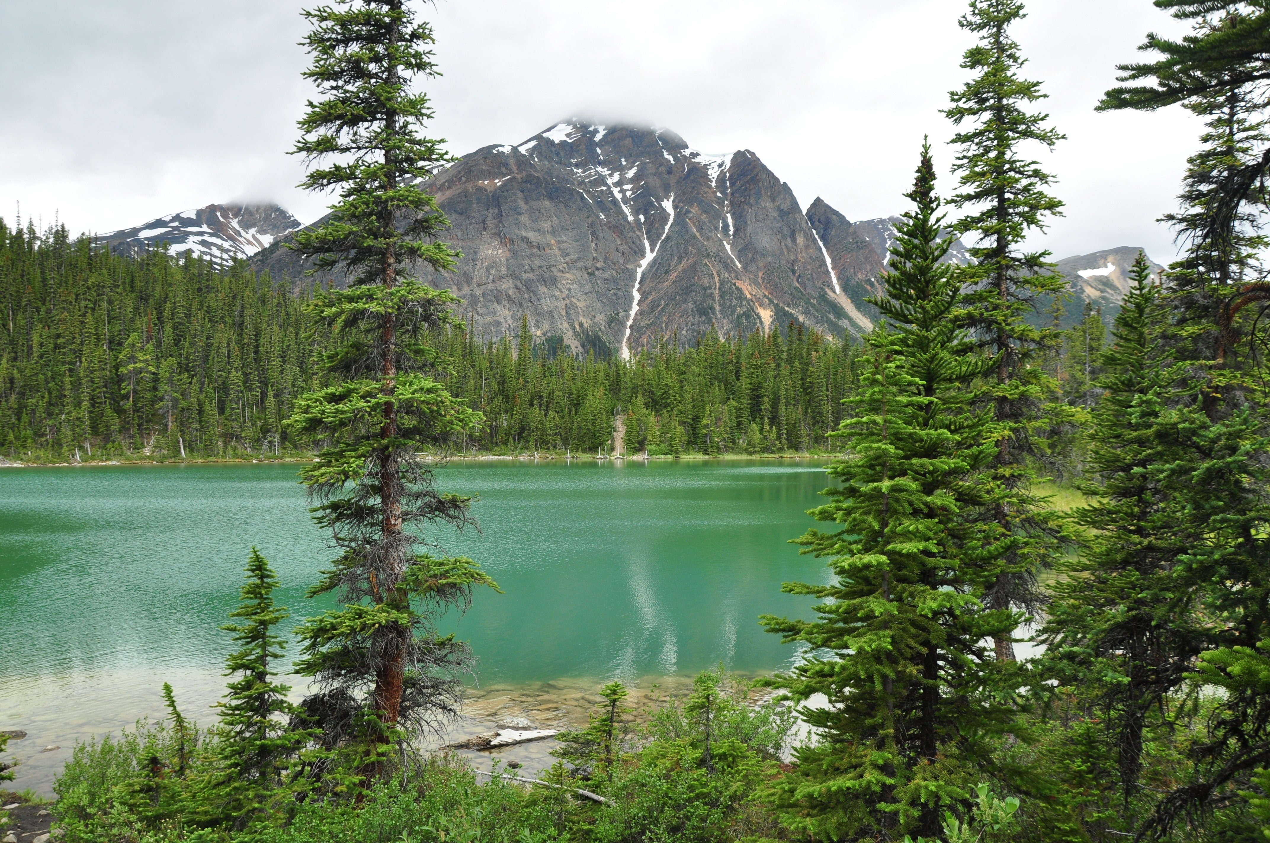 landscape, jasper, edith, cavell, 4K, mountain, park, lake, national, HD Wallpaper