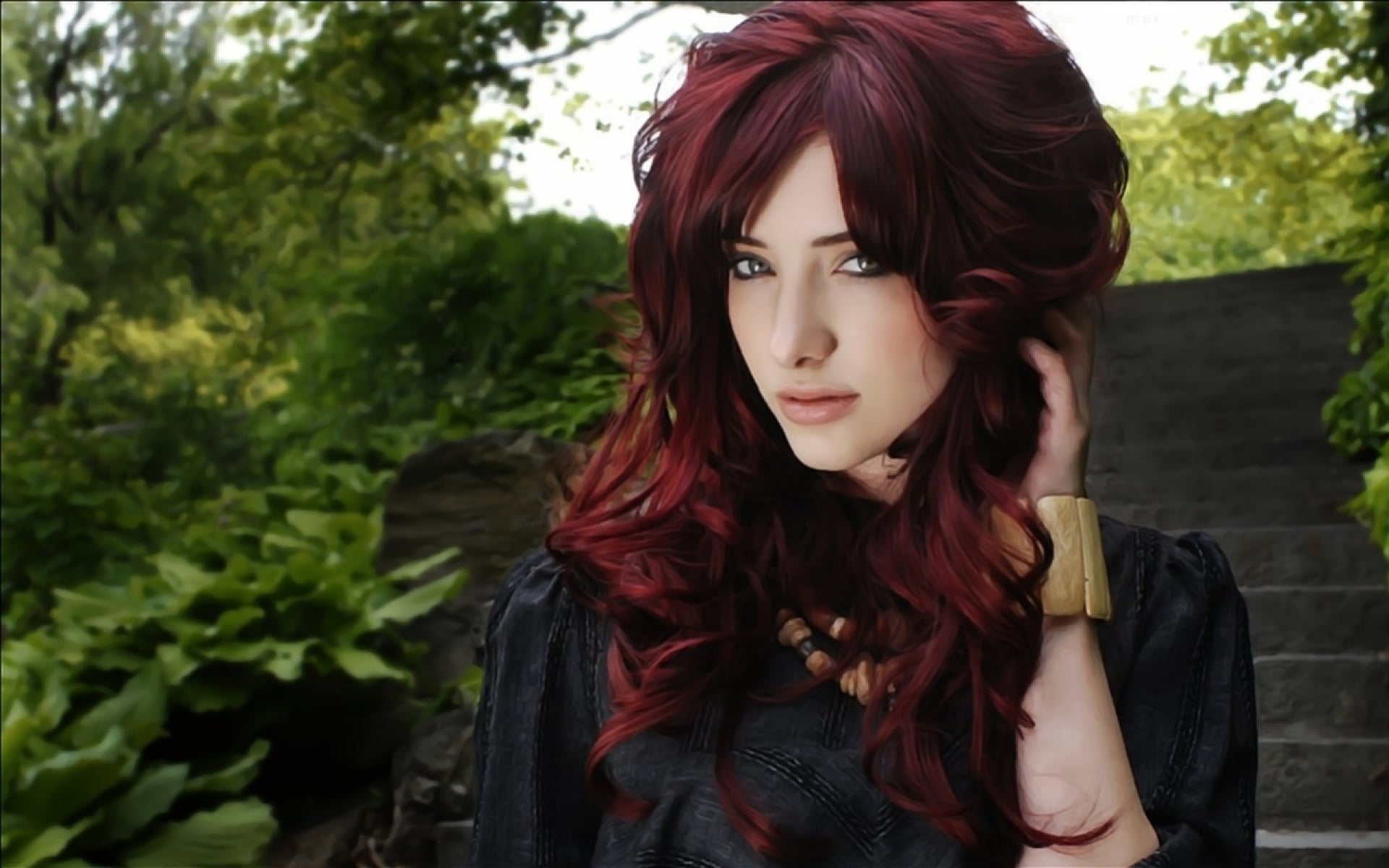 babes, hair, adult, real people, lifestyles, portrait, redhead, woman, hot, girls, bangs, 1080P, looking at camera, young adult, day, beauty, one person, HD Wallpaper