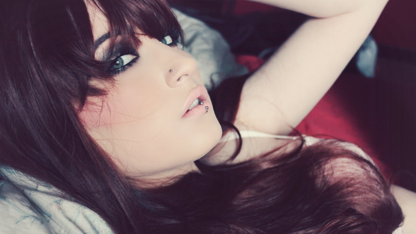 girl, hot babes and girls, green, eyes, 720P, style, HD Wallpaper