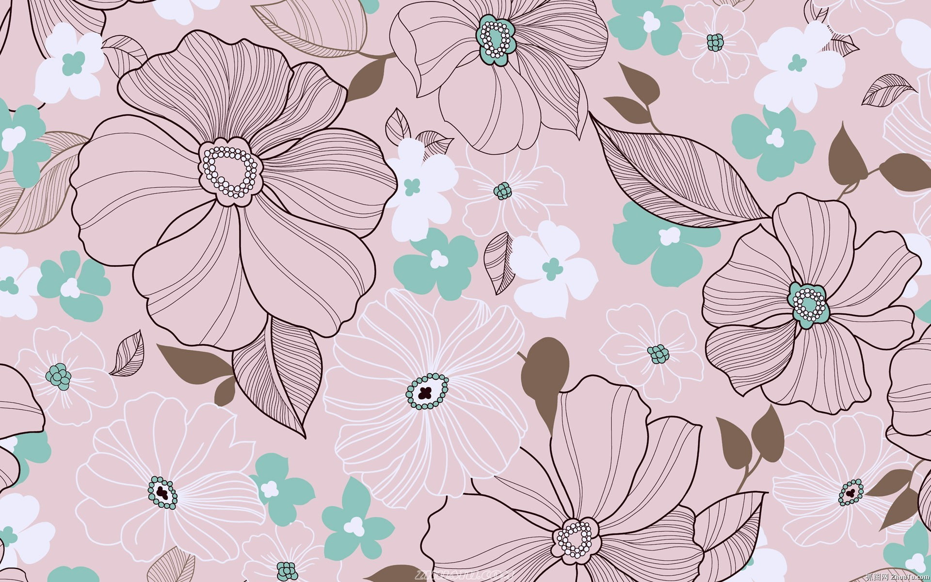 flowers, background, 1080P, gently, HD Wallpaper