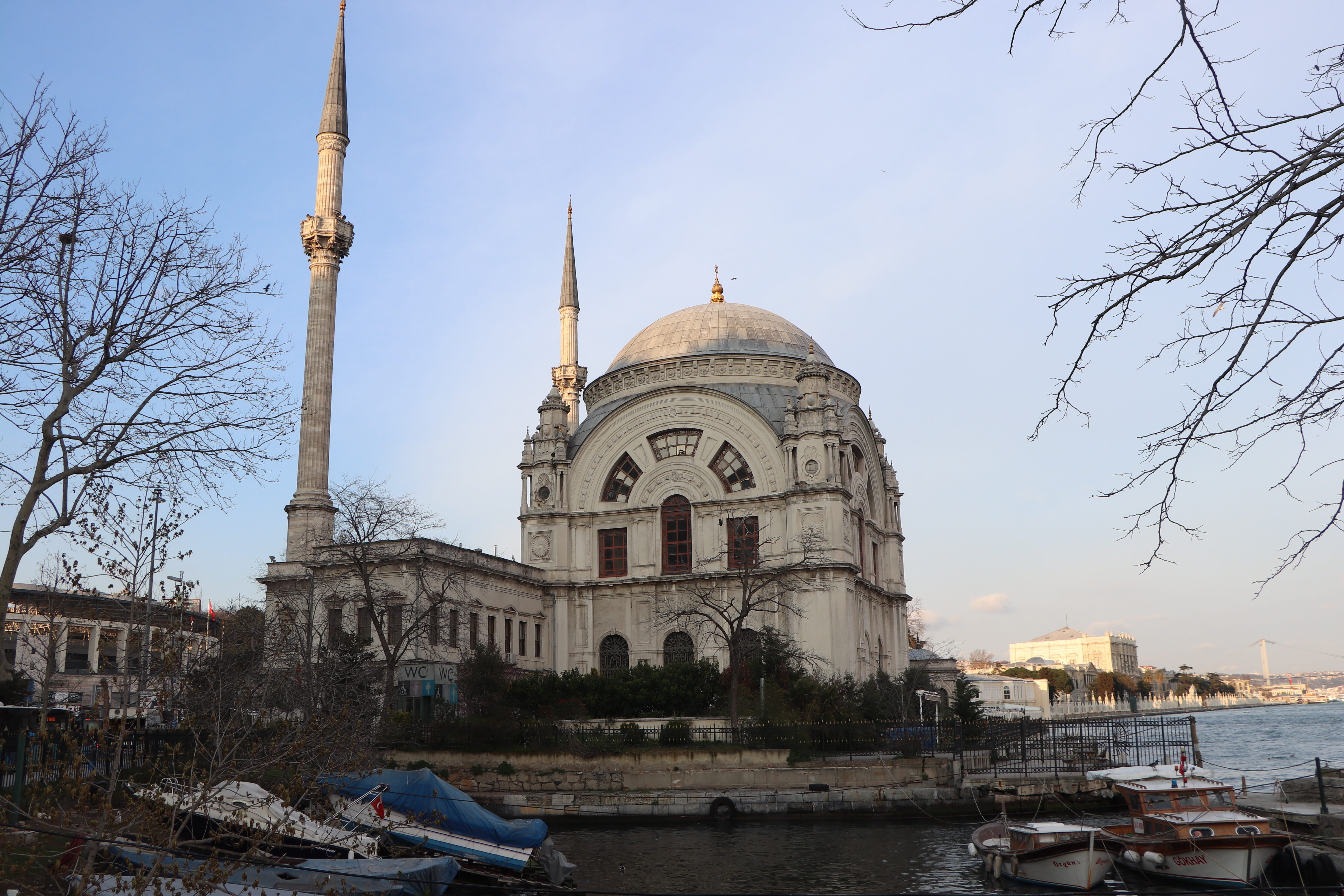 nautical vessel, beşiktaş, landscape, marine, building, istanbul, place of worship, unesco, cami, dome, city, travel destinations, building exterior, bosphorus, HD Wallpaper
