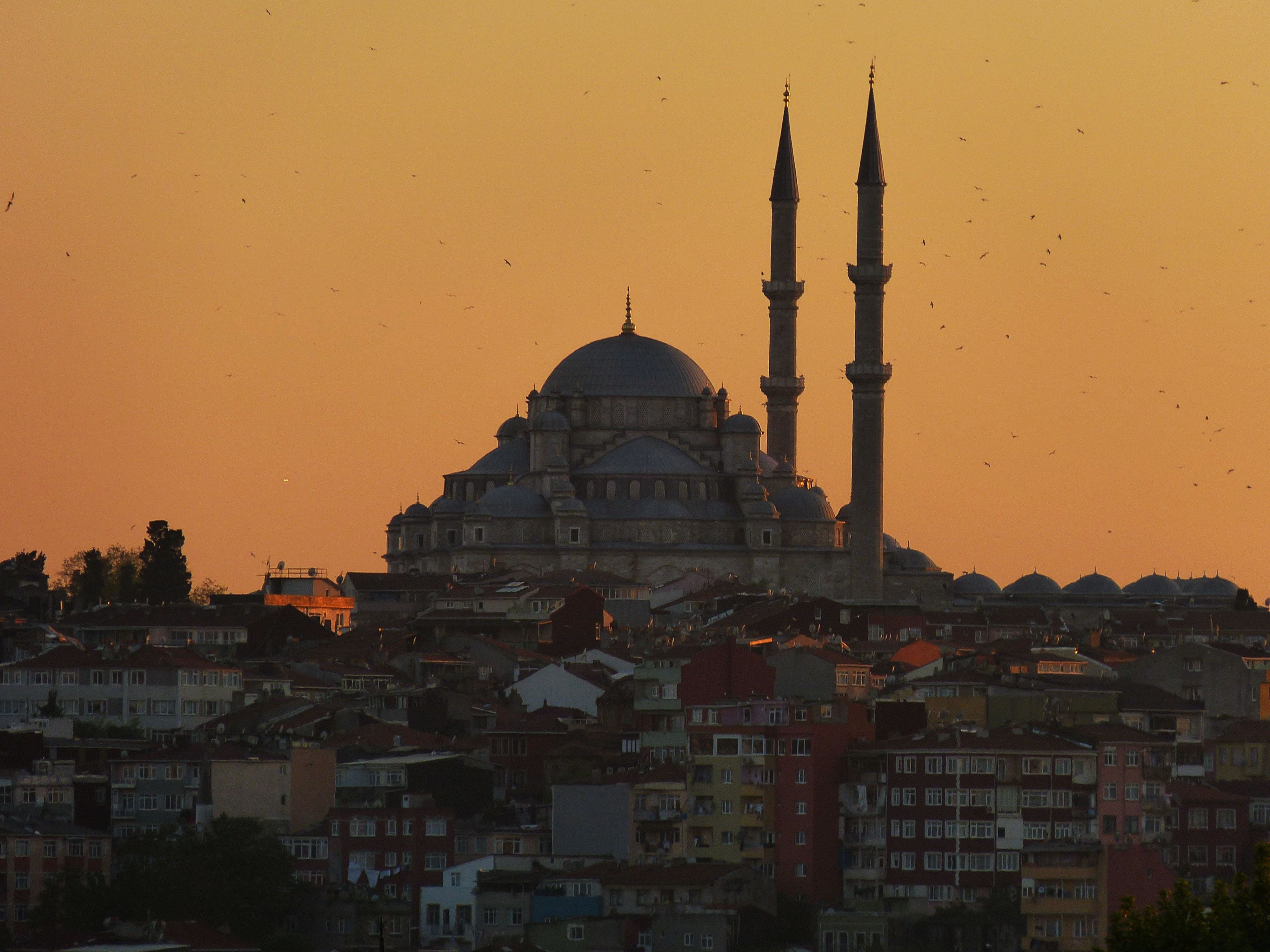 bosphorus, minaret, tourism, istanbul, places of interest, place of worship, turkey - Middle East, sky, galata tower, architecture, turkish Culture, spirituality, HD Wallpaper