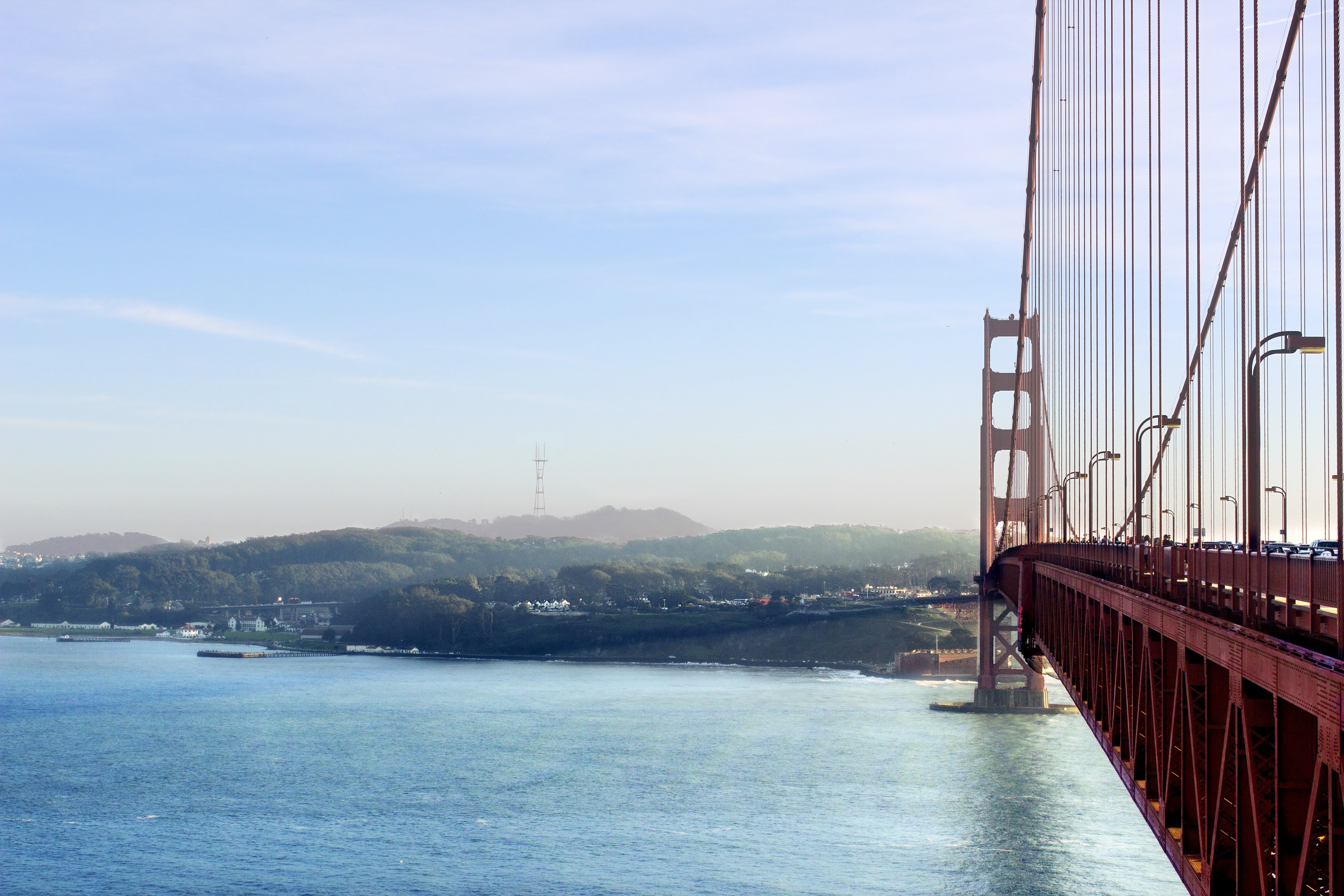 transportation, bridge - Man Made Structure, waterfront, famous Place, istanbul, bridge, connection, nature, san francisco, architecture, bay, sailboat, HD Wallpaper