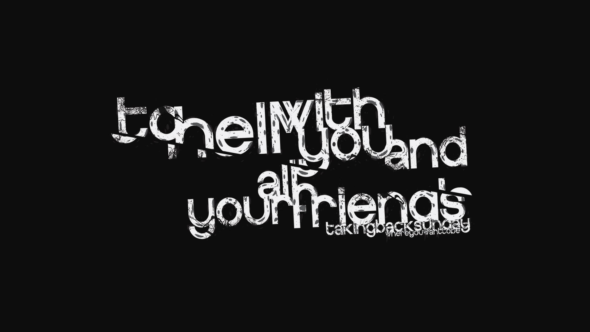 text, typographic, 1080P, minimalism, Taking Back Sunday, typography, HD Wallpaper