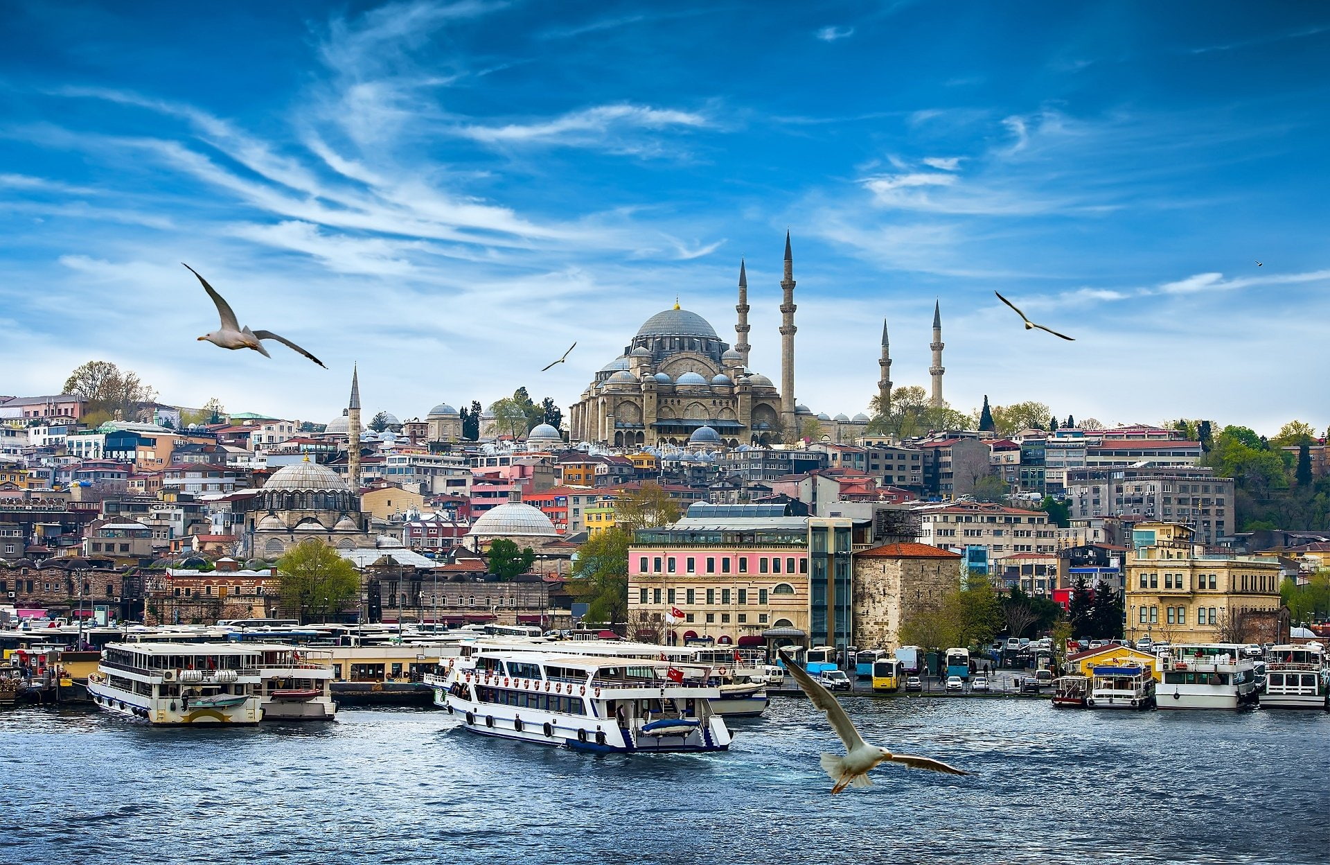 1080P, Mosques, Suleymaniye Mosque, HD Wallpaper