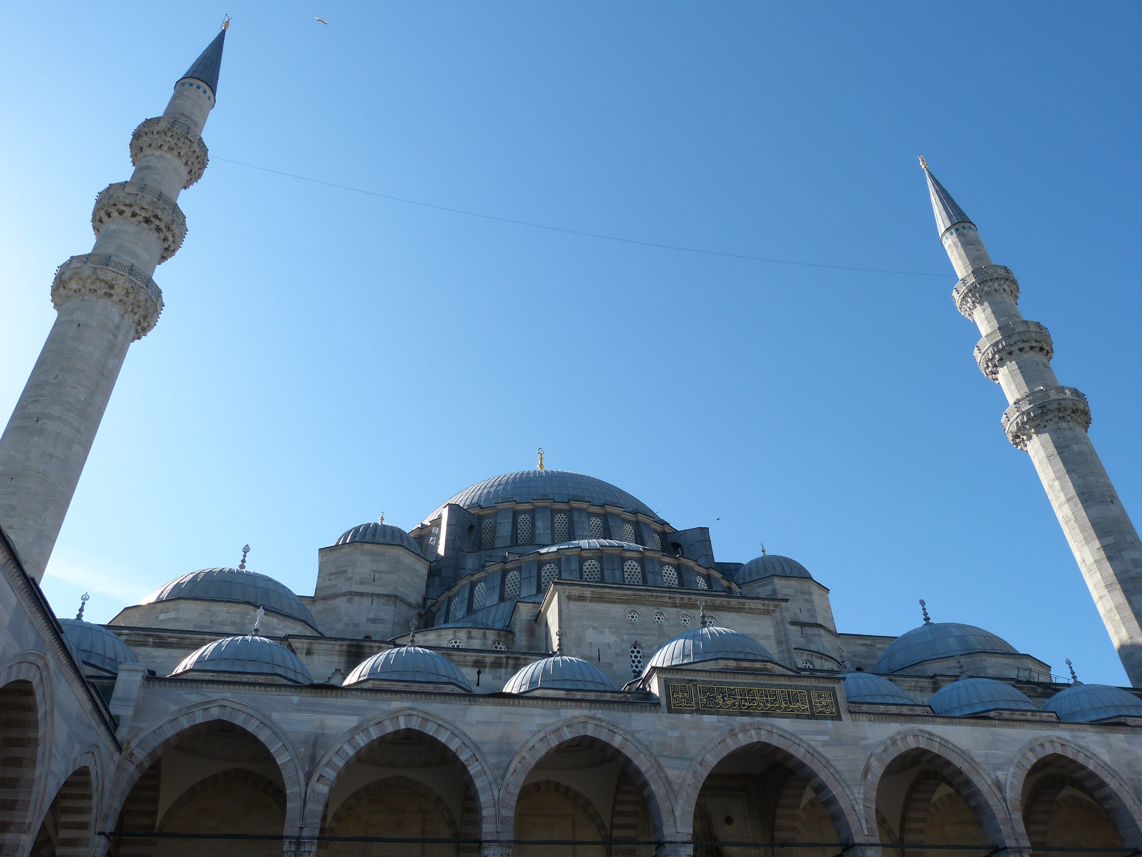 day, islam, outdoors, 4K, travel, turkey, religion, clear sky, nature, colonnade, place of worship, low angle view, building, travel destinations, dome, HD Wallpaper