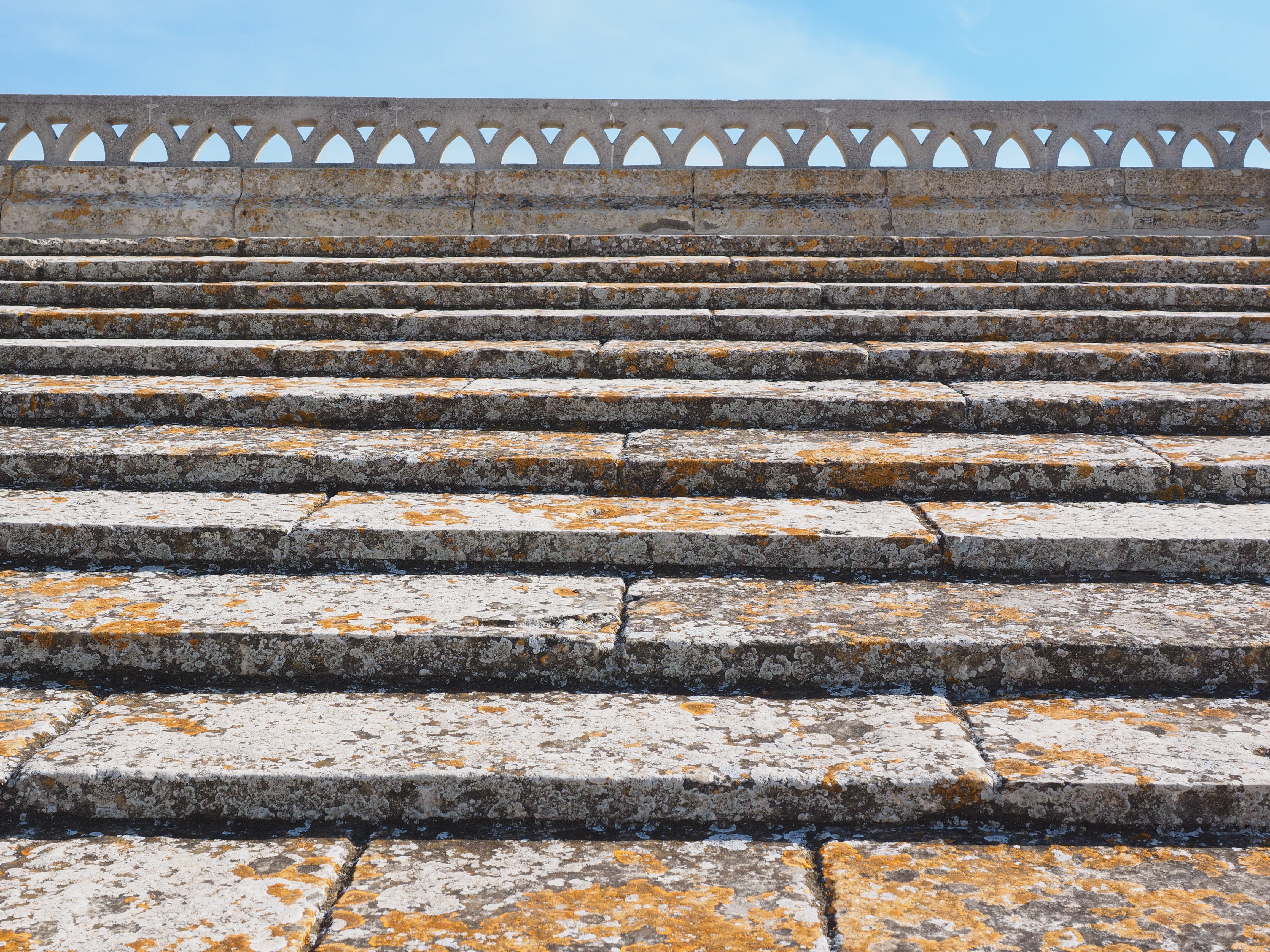 beige, building exterior, notre-dame-de-la-mer, low angle view, concrete, building, stone steps, no people, direction, nature, church roof, wall - building feature, HD Wallpaper