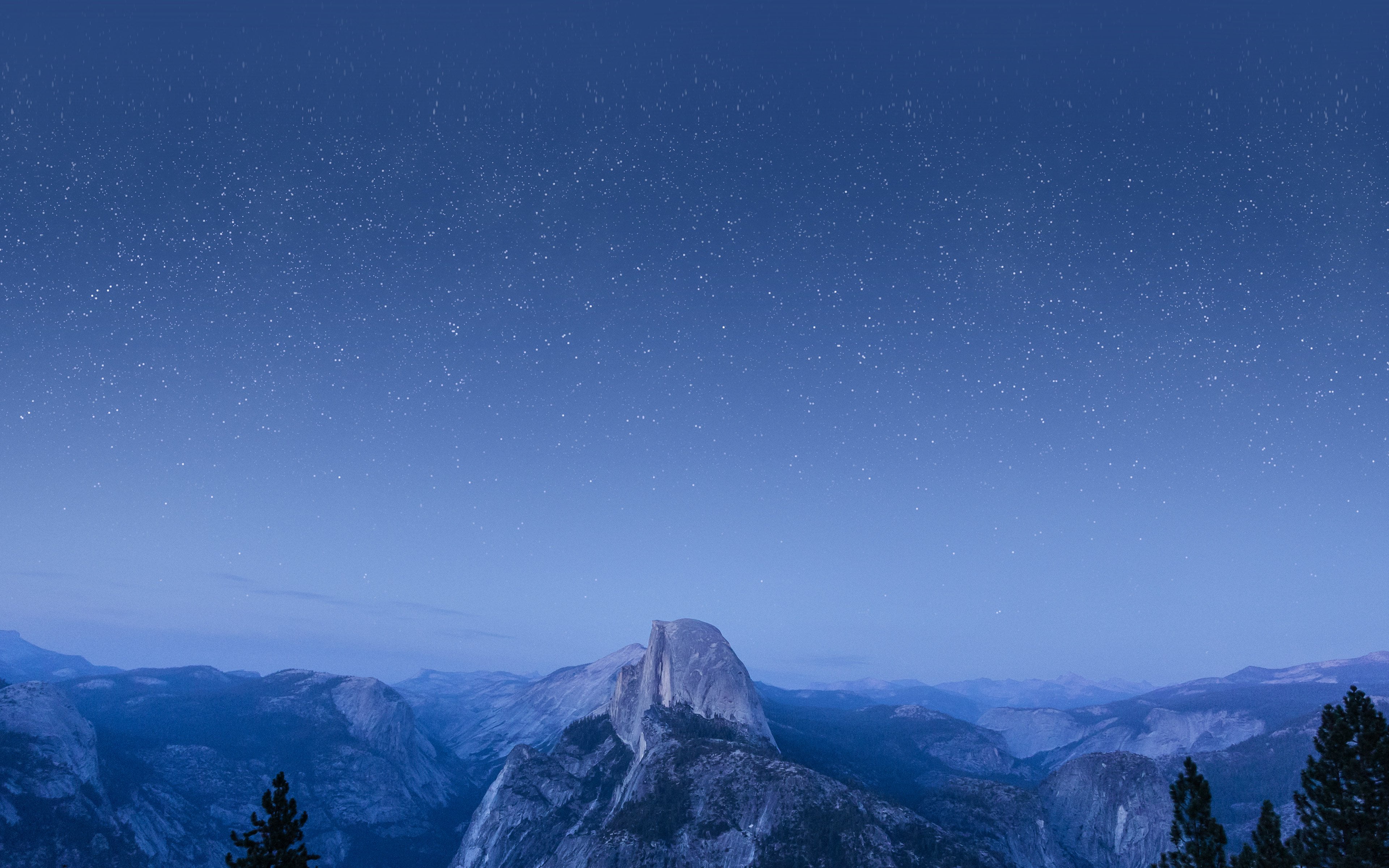 blue, mountain, tranquility, el, star - space, tranquil scene, snowcapped mountain, astronomy, beauty in nature, wood, galaxy, milky way, environment, nature, HD Wallpaper