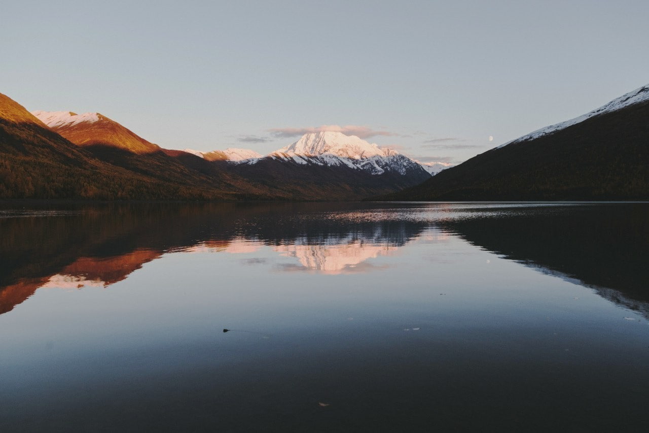 lake, nature, 720P, landscape, mountains, Alaska, water, HD Wallpaper