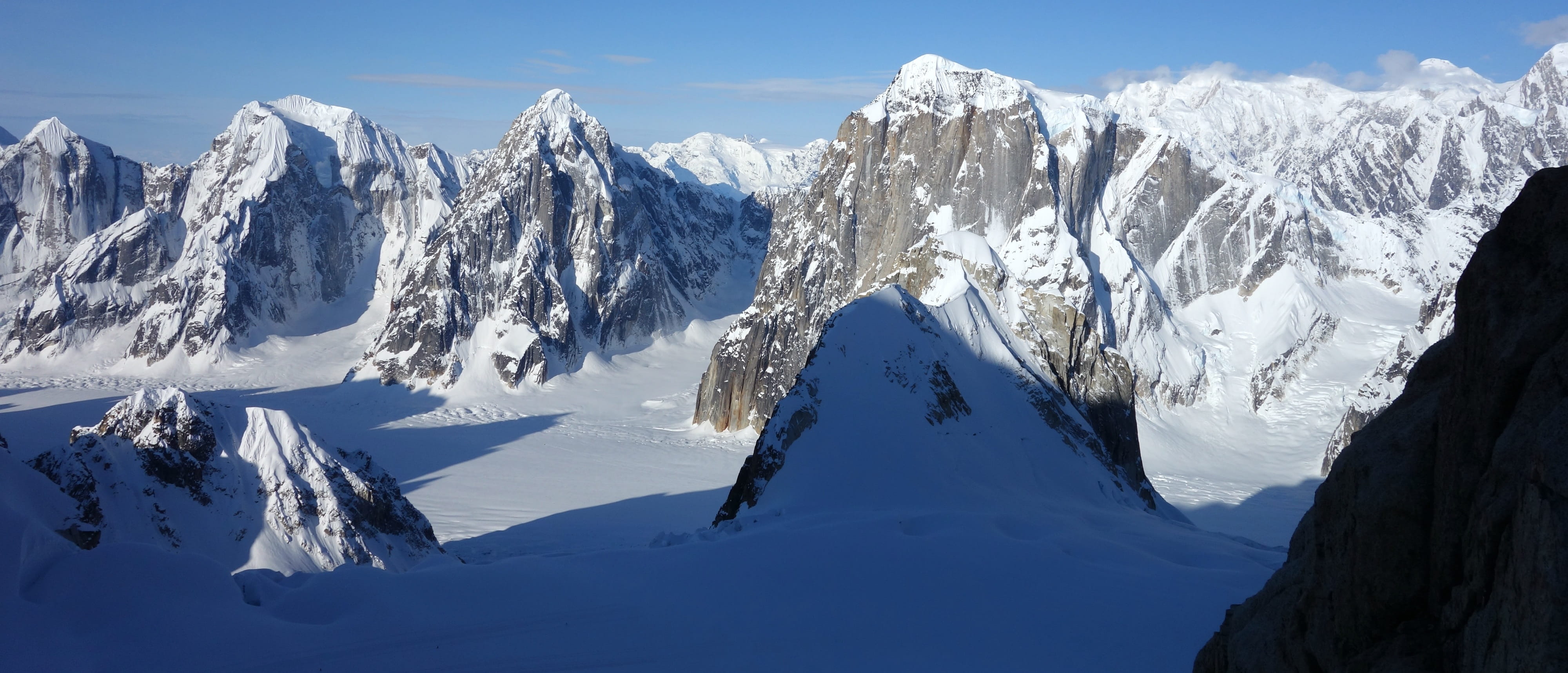 panoramic, scenics, blue, sky, ice, mountain Peak, mountain, snowcapped mountain, winter, environment, beauty In Nature, nature, european Alps, cold temperature, HD Wallpaper